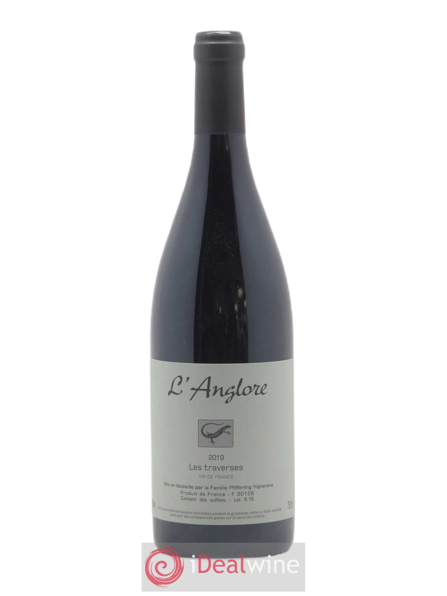 Vin de France Les Traverses L'Anglore 2019 - Lot de 1 bouteille - 0