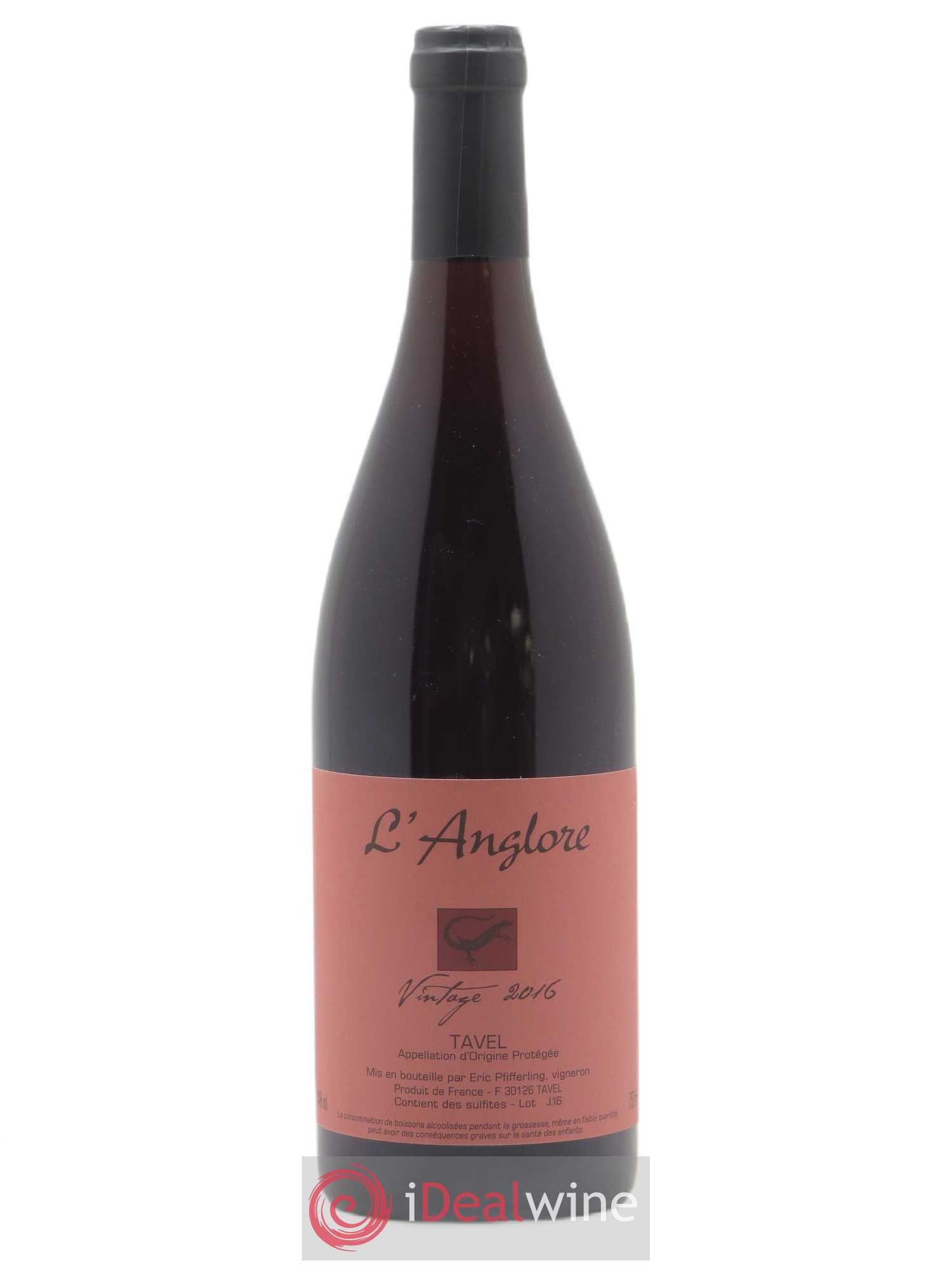 Tavel Vintage L'Anglore 2016 - Lot de 1 bouteille - 0