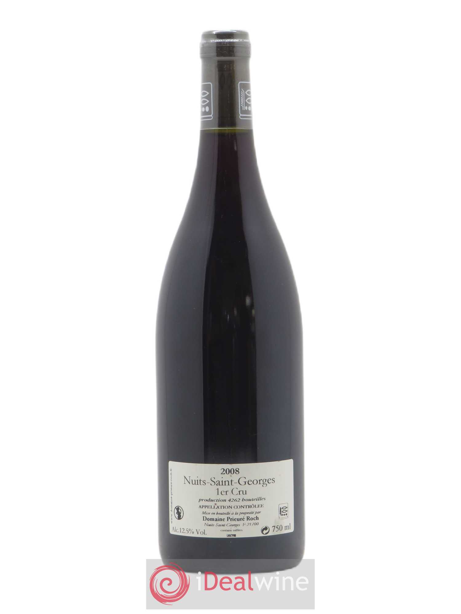 Nuits-Saint-Georges 1er Cru Vieilles Vignes Prieuré Roch 2008 - Lot de 1 bouteille - 1