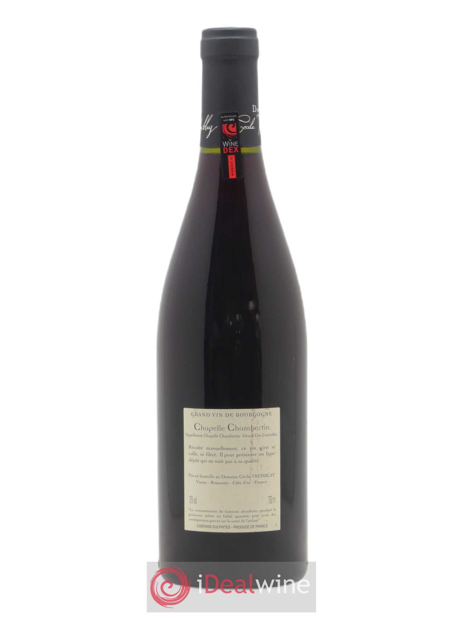 Chapelle-Chambertin Grand Cru Cécile Tremblay 2009 - Lot de 1 bouteille - 1