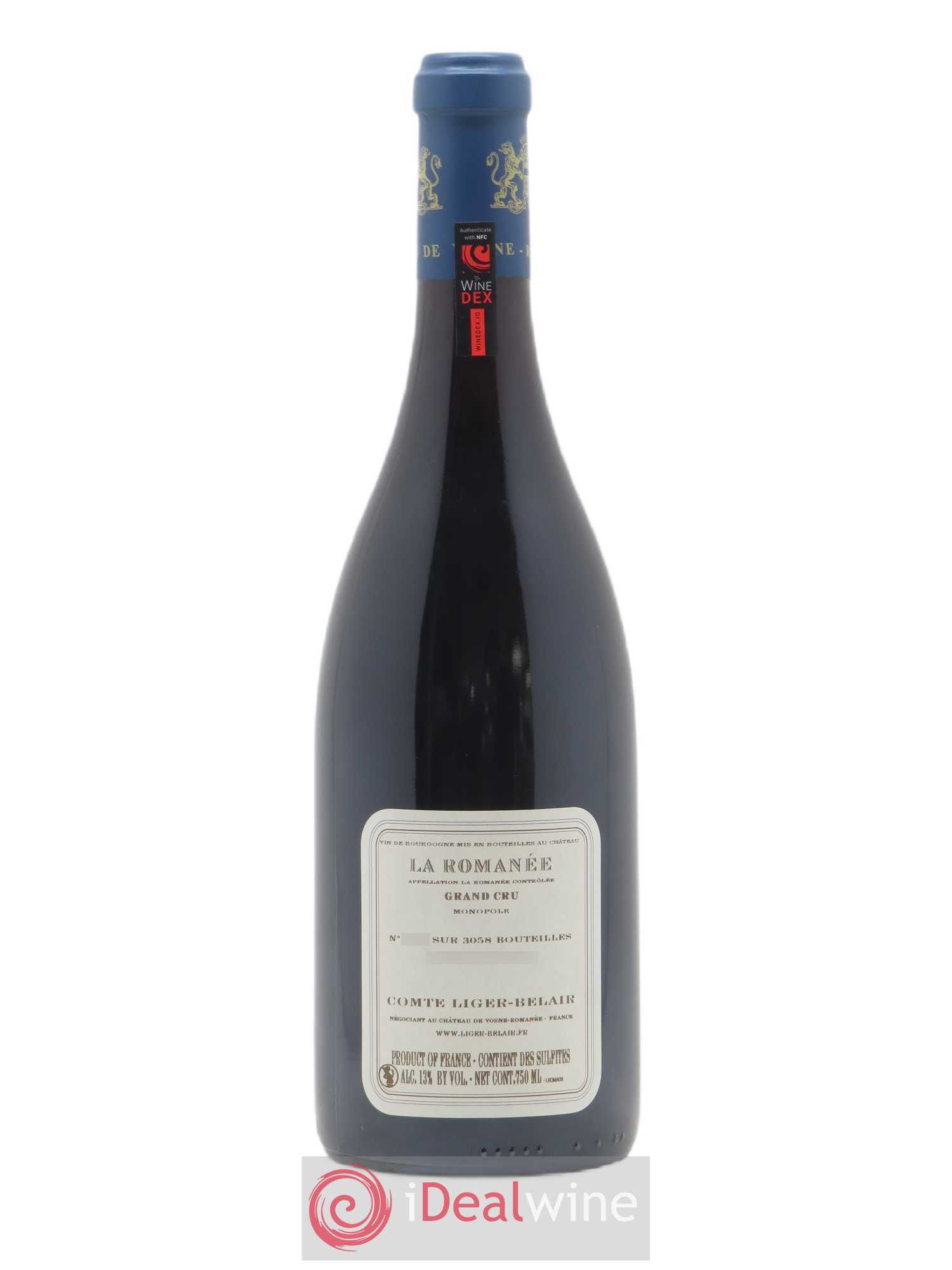 La Romanée Grand Cru Comte Liger-Belair (Domaine du) 2008 - Lot de 1 bouteille - 1