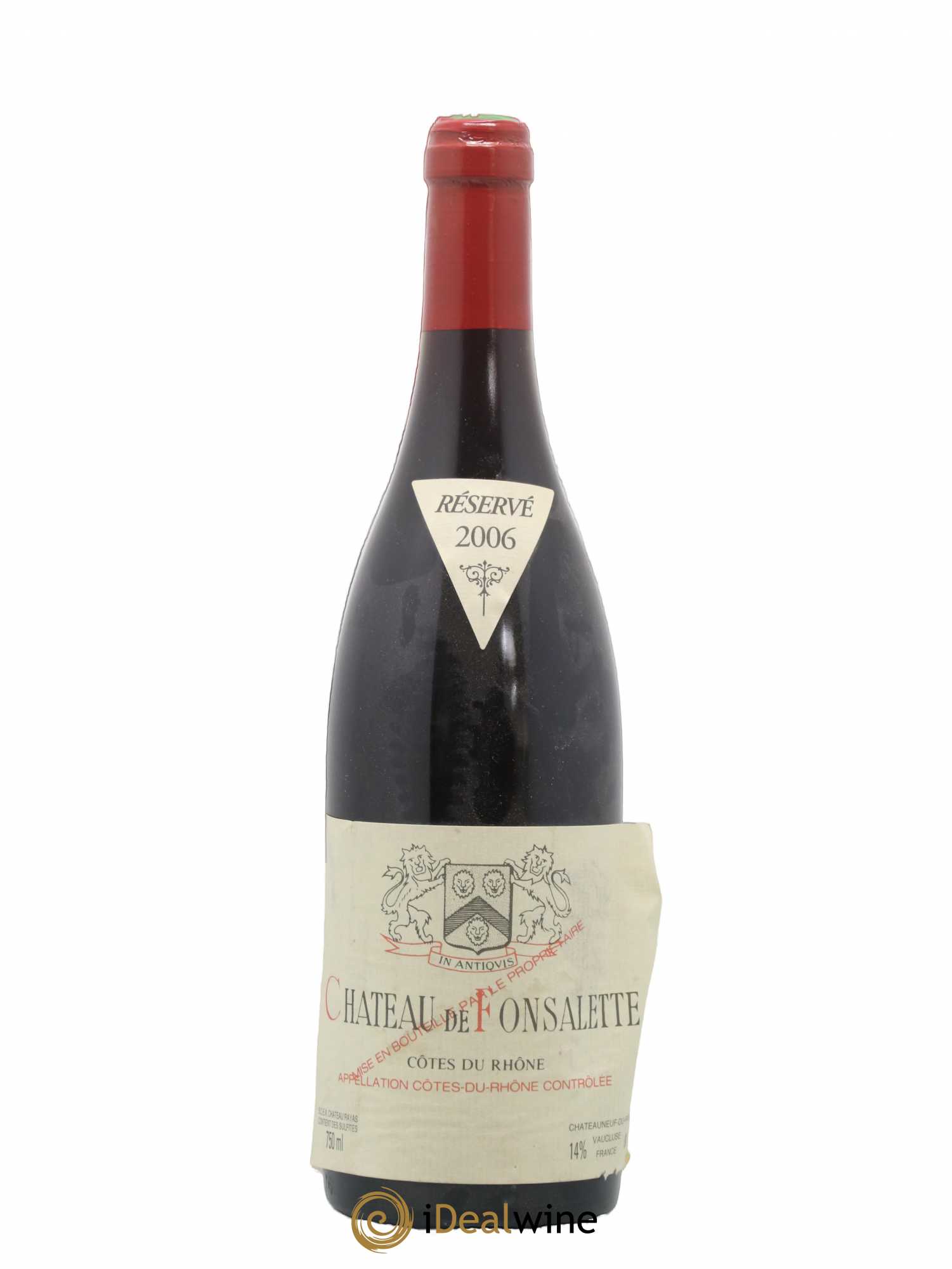 Côtes-du-Rhône Château de Fonsalette Emmanuel Reynaud 2006 - Lot de 1 bouteille - 0