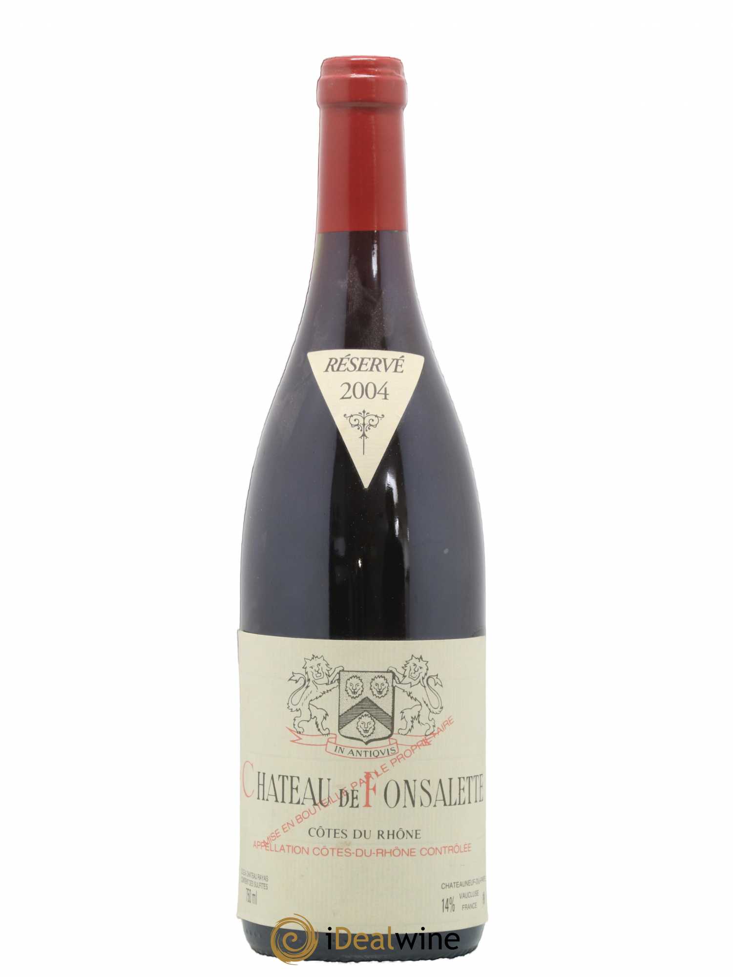 Côtes-du-Rhône Château de Fonsalette Emmanuel Reynaud 2004 - Lot de 1 bouteille - 0