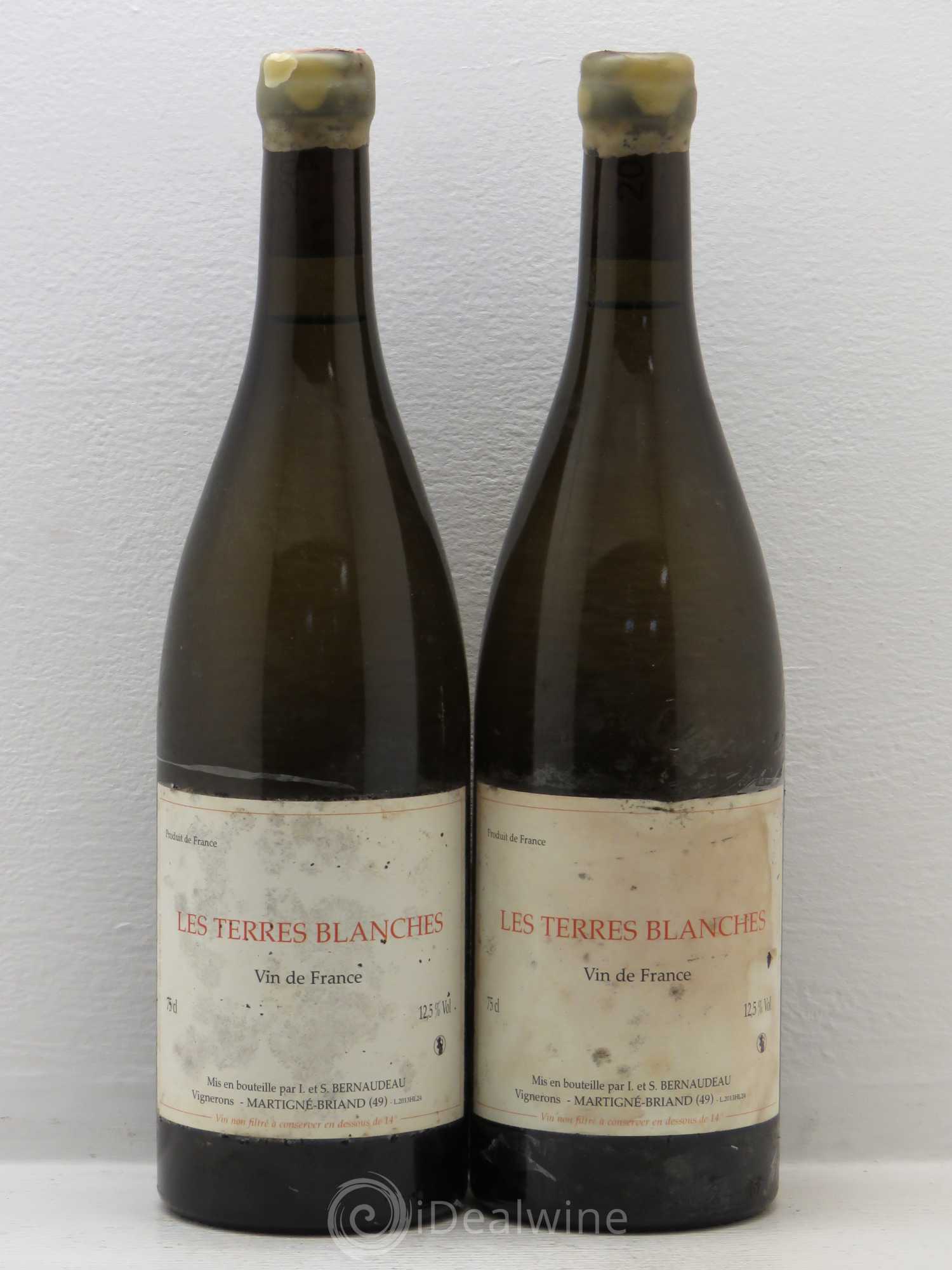 Vin de France Les Terres Blanches Stéphane Bernaudeau 2013 - Lot de 4 bouteilles - 2
