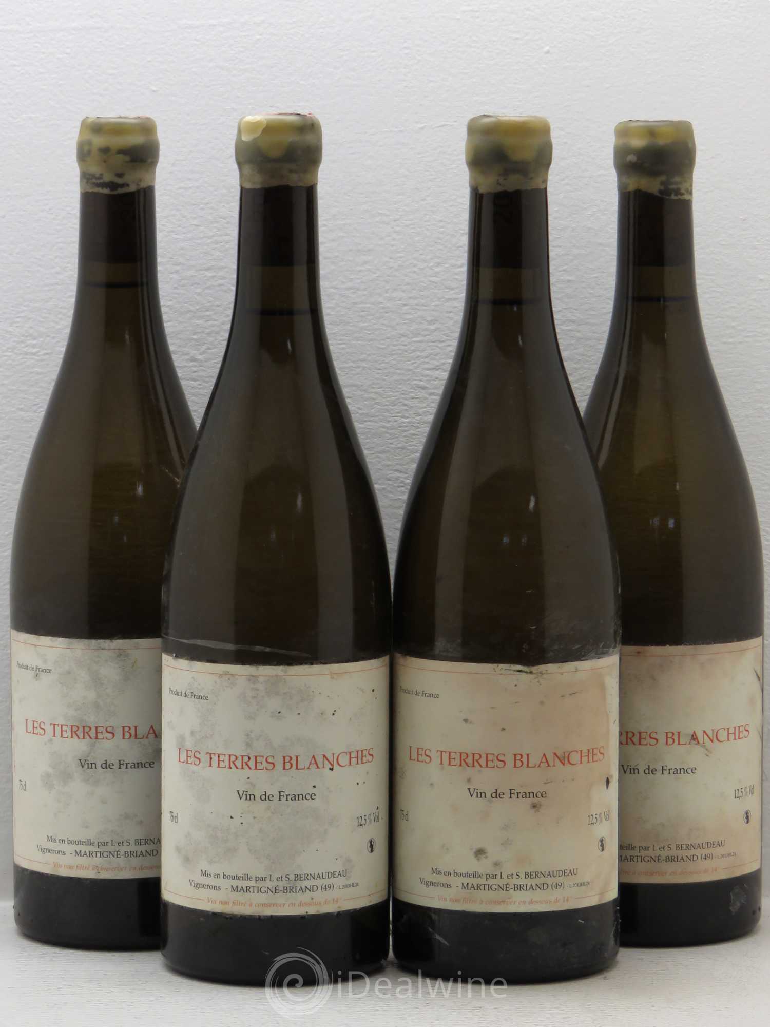 Vin de France Les Terres Blanches Stéphane Bernaudeau 2013 - Lot de 4 bouteilles - 0