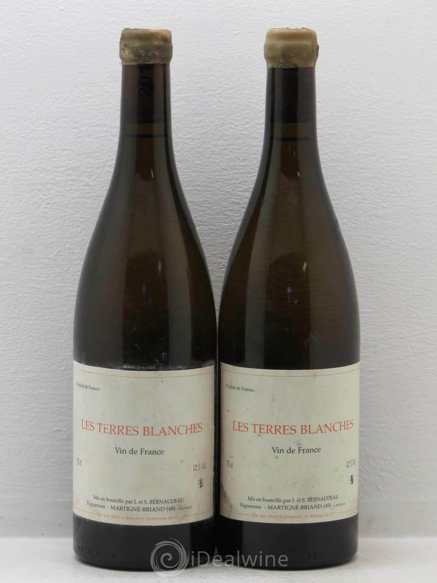 Vin de France Les Terres Blanches Stéphane Bernaudeau 2014 - Lot de 2 bouteilles - 0