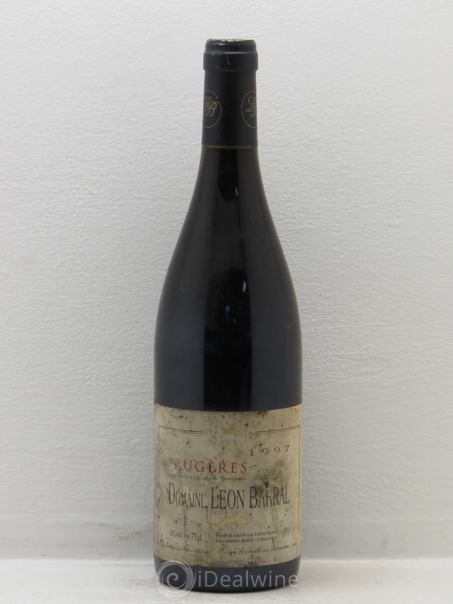 Faugères Jadis Domaine Léon Barral 1997 - Lot de 1 bouteille - 0