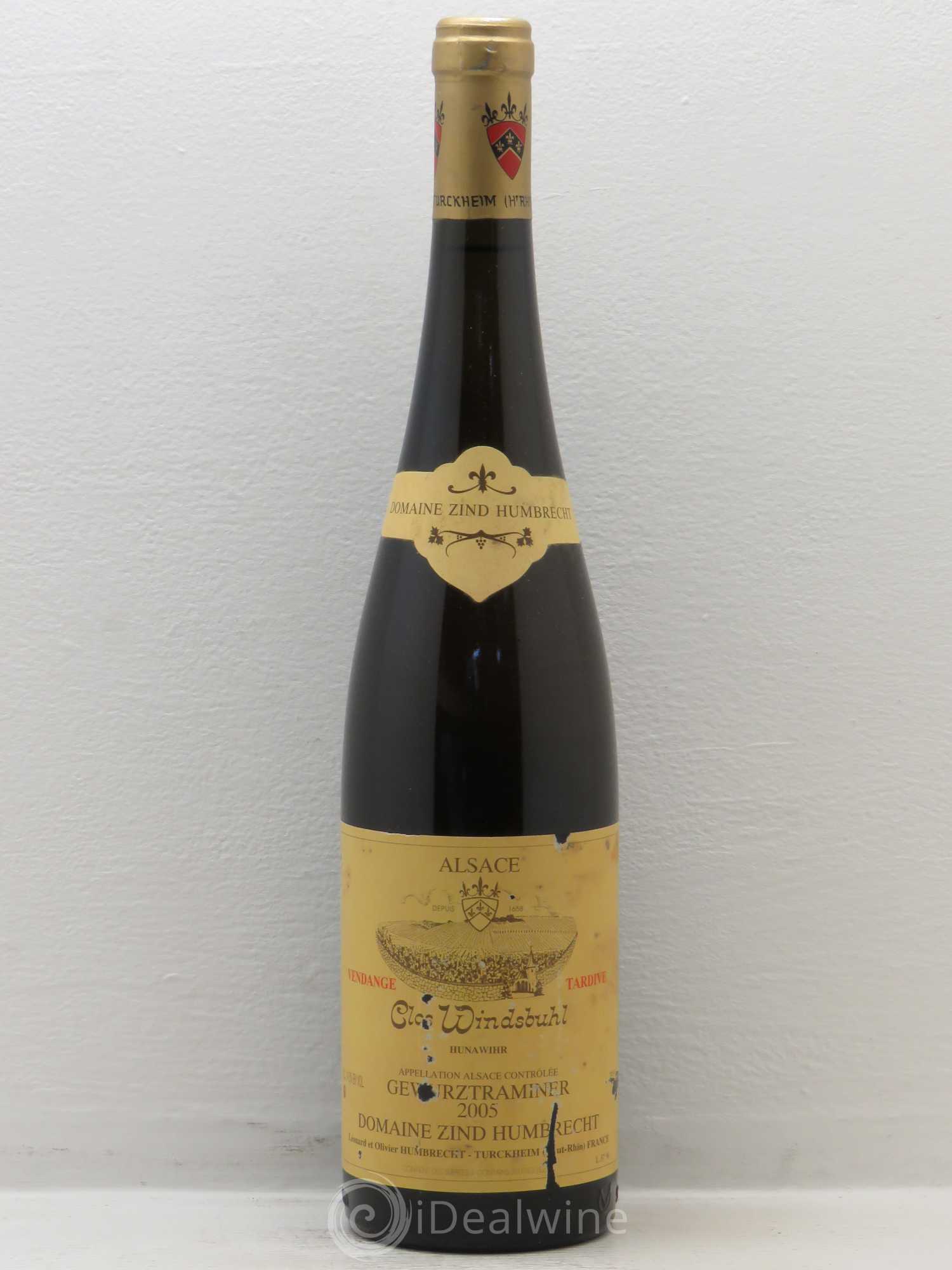 Alsace Gewurztraminer Vendanges Tardives Zind-Humbrecht (Domaine) Clos Windsbuhl 2005 - Lotto di 1 bottiglia - 0