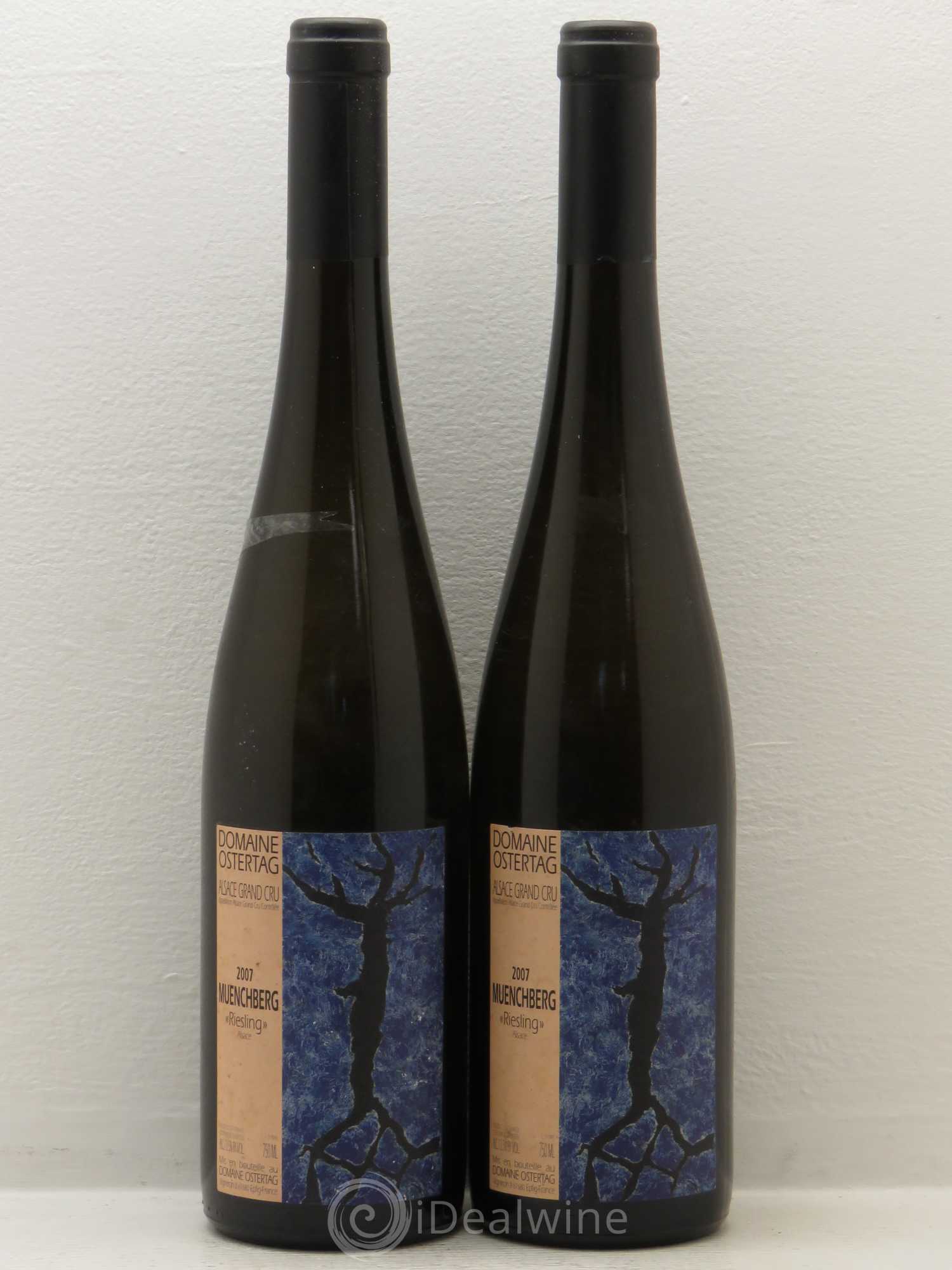 Alsace Riesling Grand Cru Muenchberg Ostertag (Domaine) 2007 - Lot de 2 bouteilles - 0