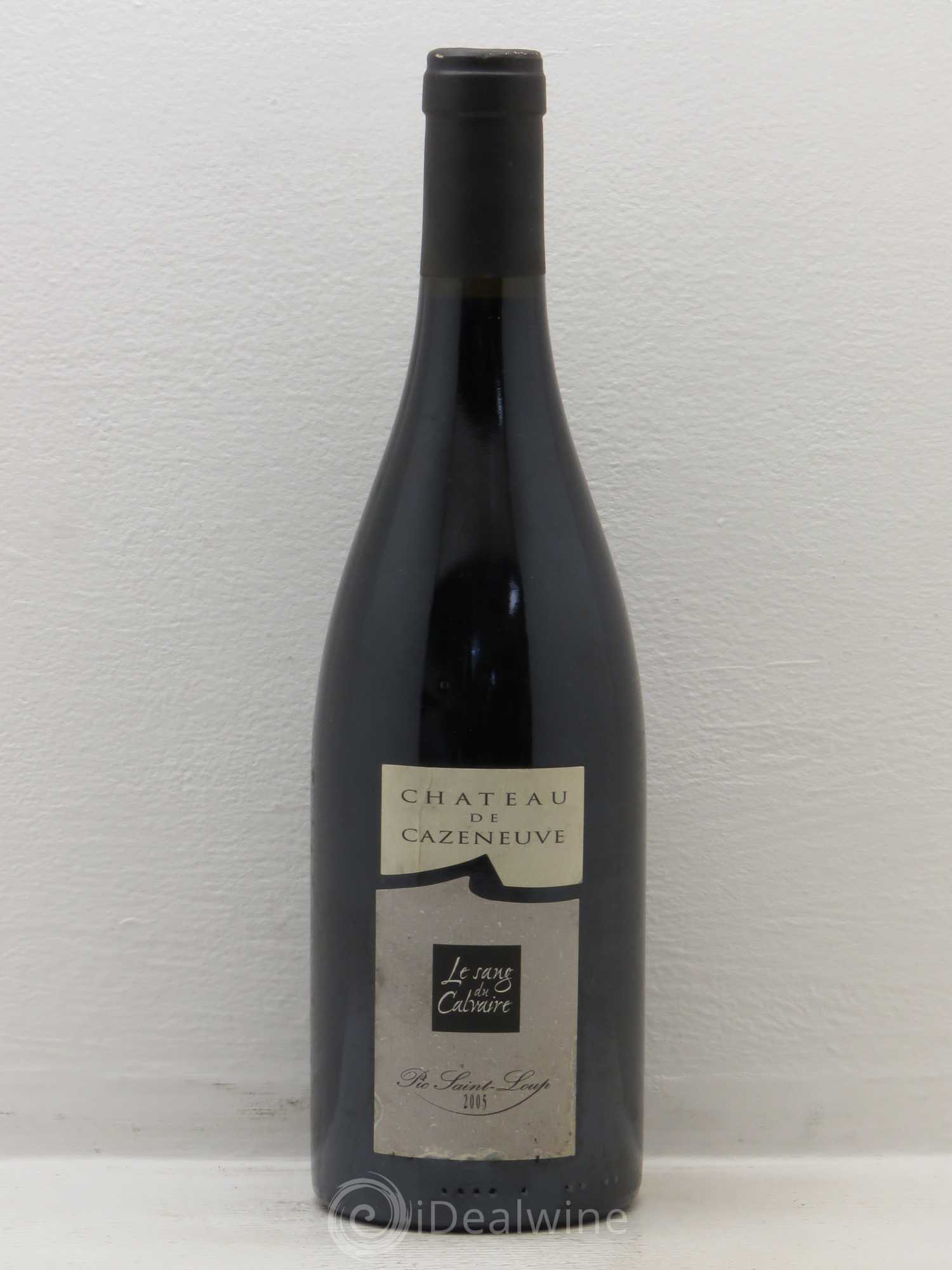 Languedoc Pic Saint Loup Le Sang du Calvaire Château de Cazeneuve 2005 - Posten von 1 Flasche - 0