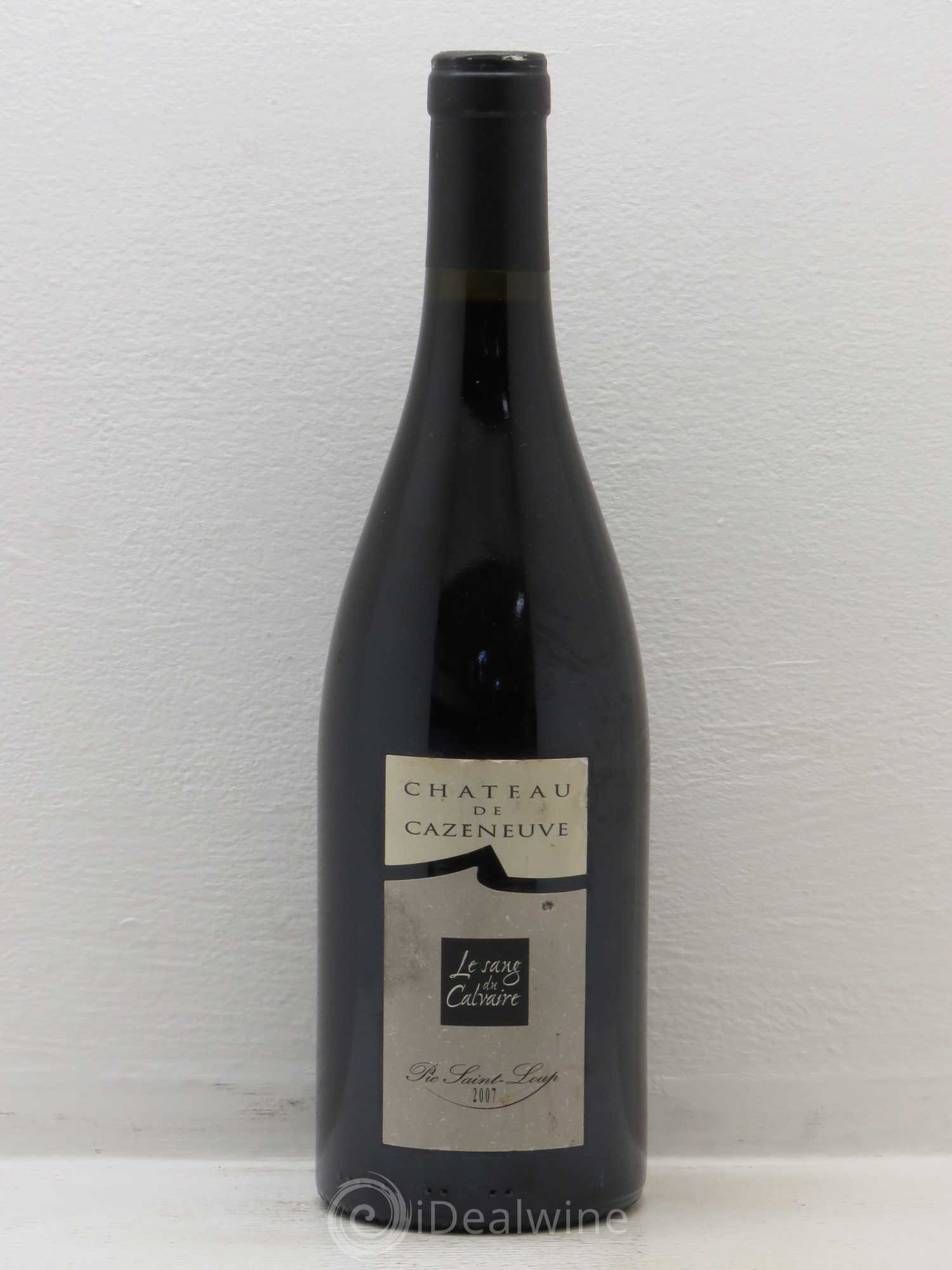 Languedoc Pic Saint Loup Le Sang du Calvaire Château de Cazeneuve 2007 - Posten von 1 Flasche - 0