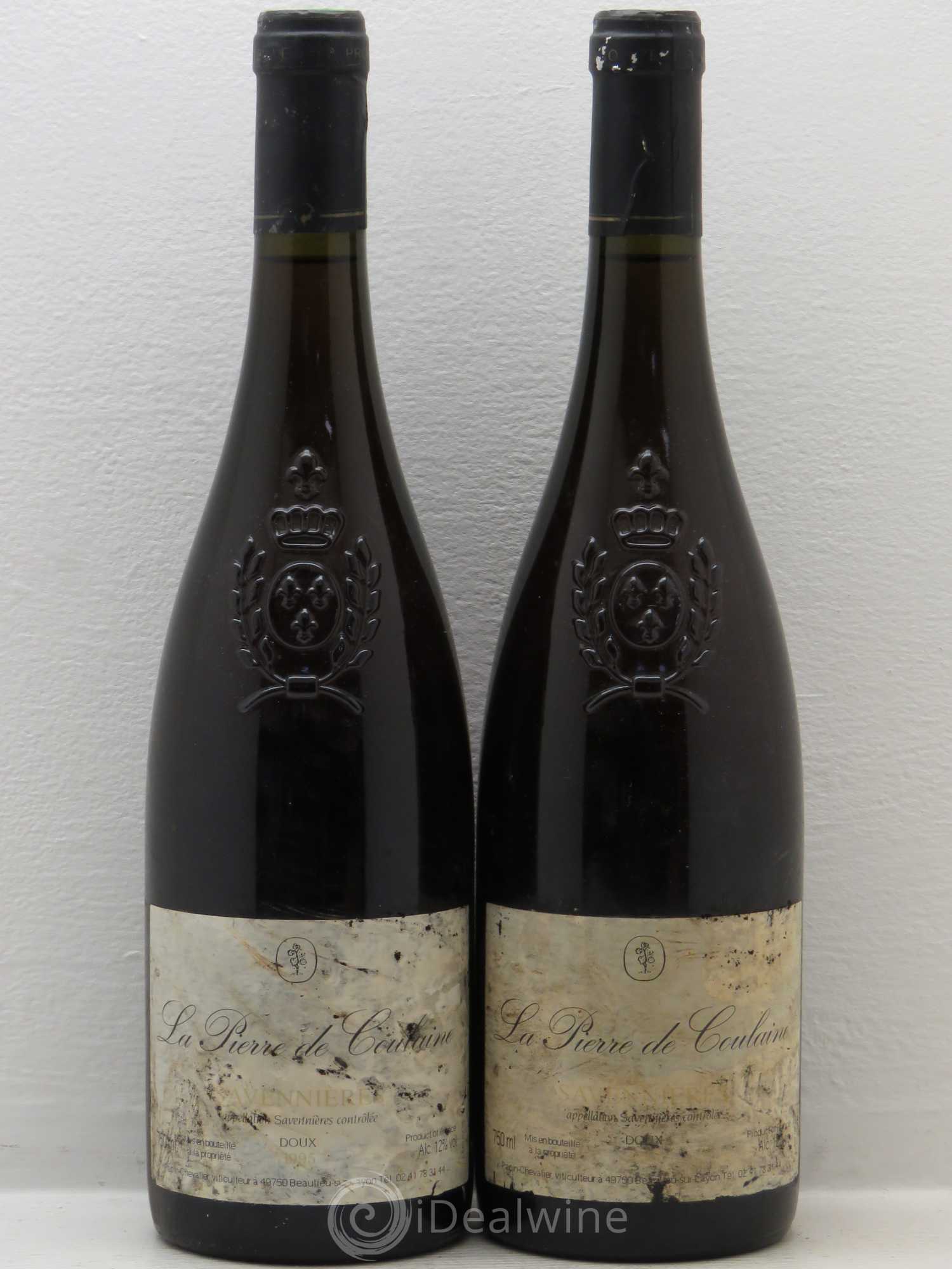 Savennières La Pierre De Coulaine Claude Papin (Doux) (sans prix de réserve) 1995 - Posten von 2 Flaschen - 0