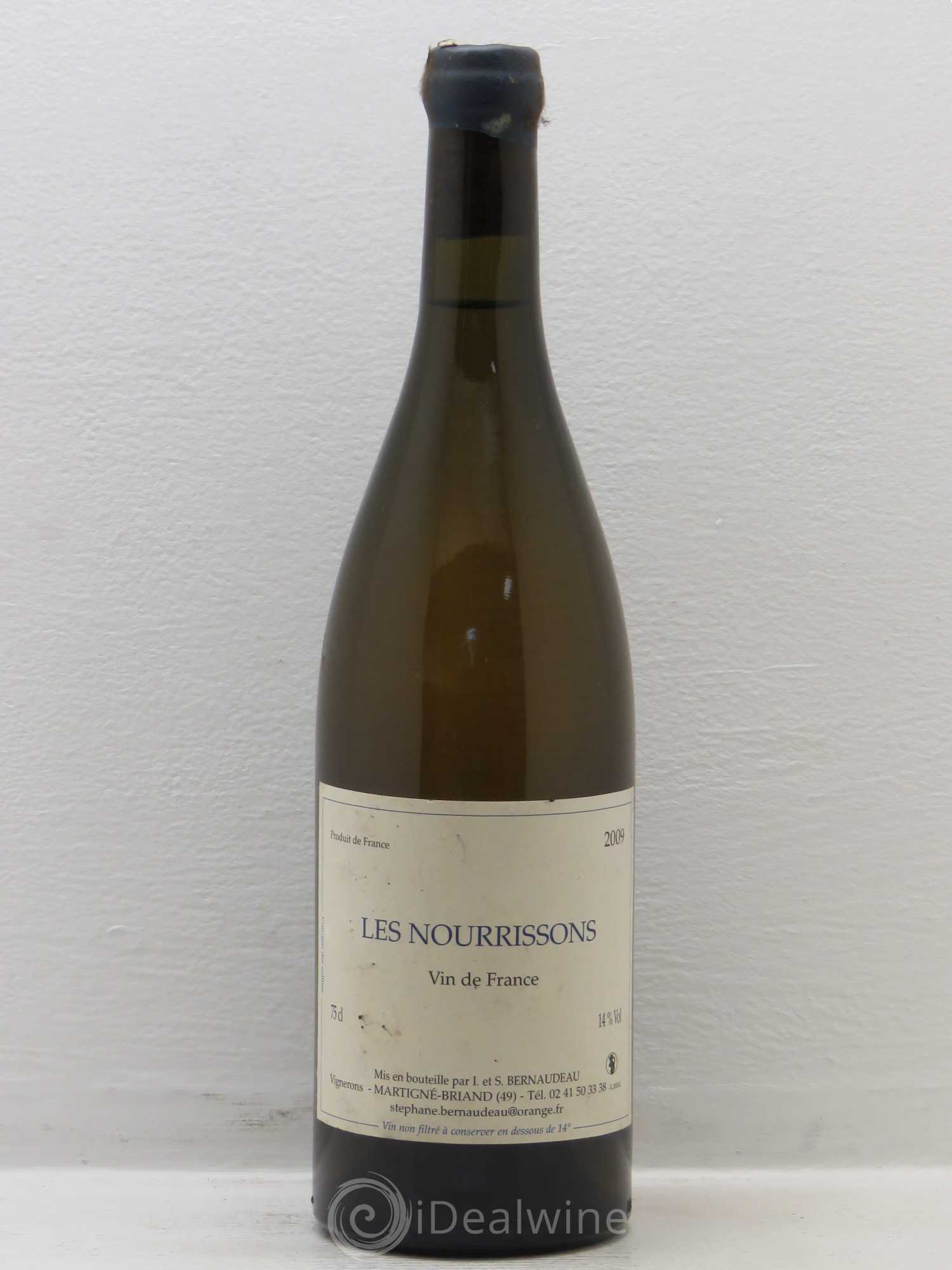 Vin de France Les Nourrissons Stéphane Bernaudeau 2009 - Lot de 1 bouteille - 0