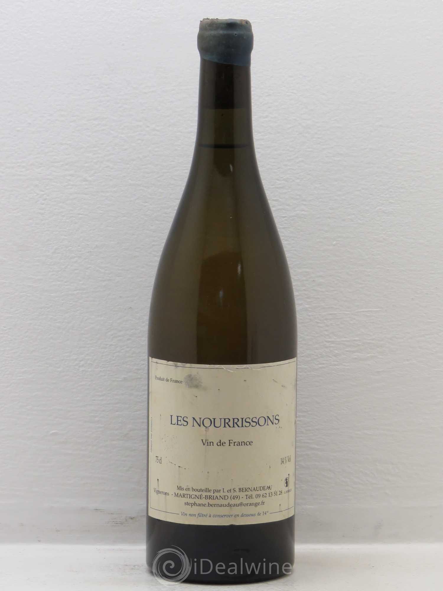 Vin de France Les Nourrissons Stéphane Bernaudeau 2010 - Lot de 1 bouteille - 0