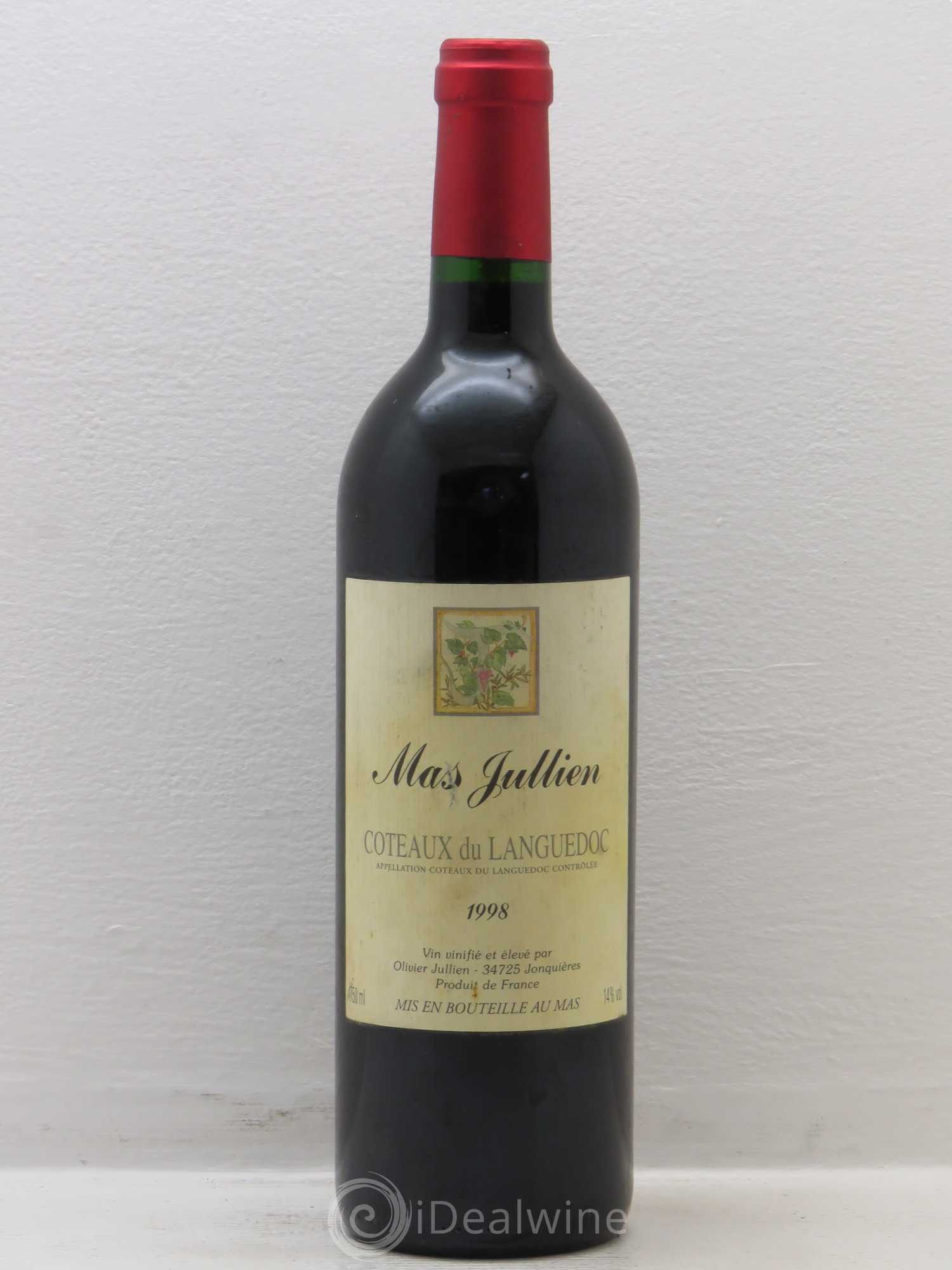 Coteaux du Languedoc Mas Jullien 1998 - Lot de 1 bouteille - 0