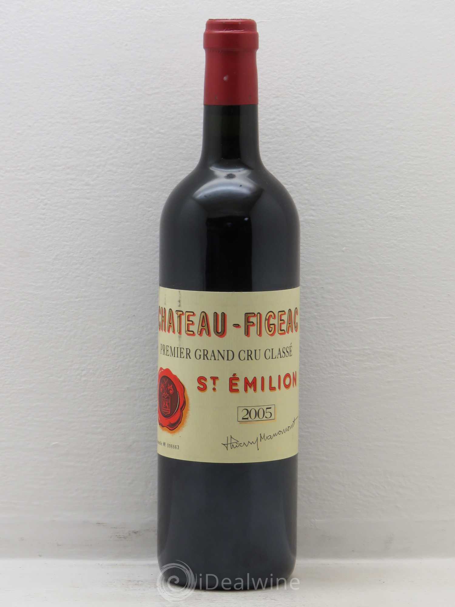 Château Figeac 1er Grand Cru Classé A 2005 - Lot de 1 bouteille - 0