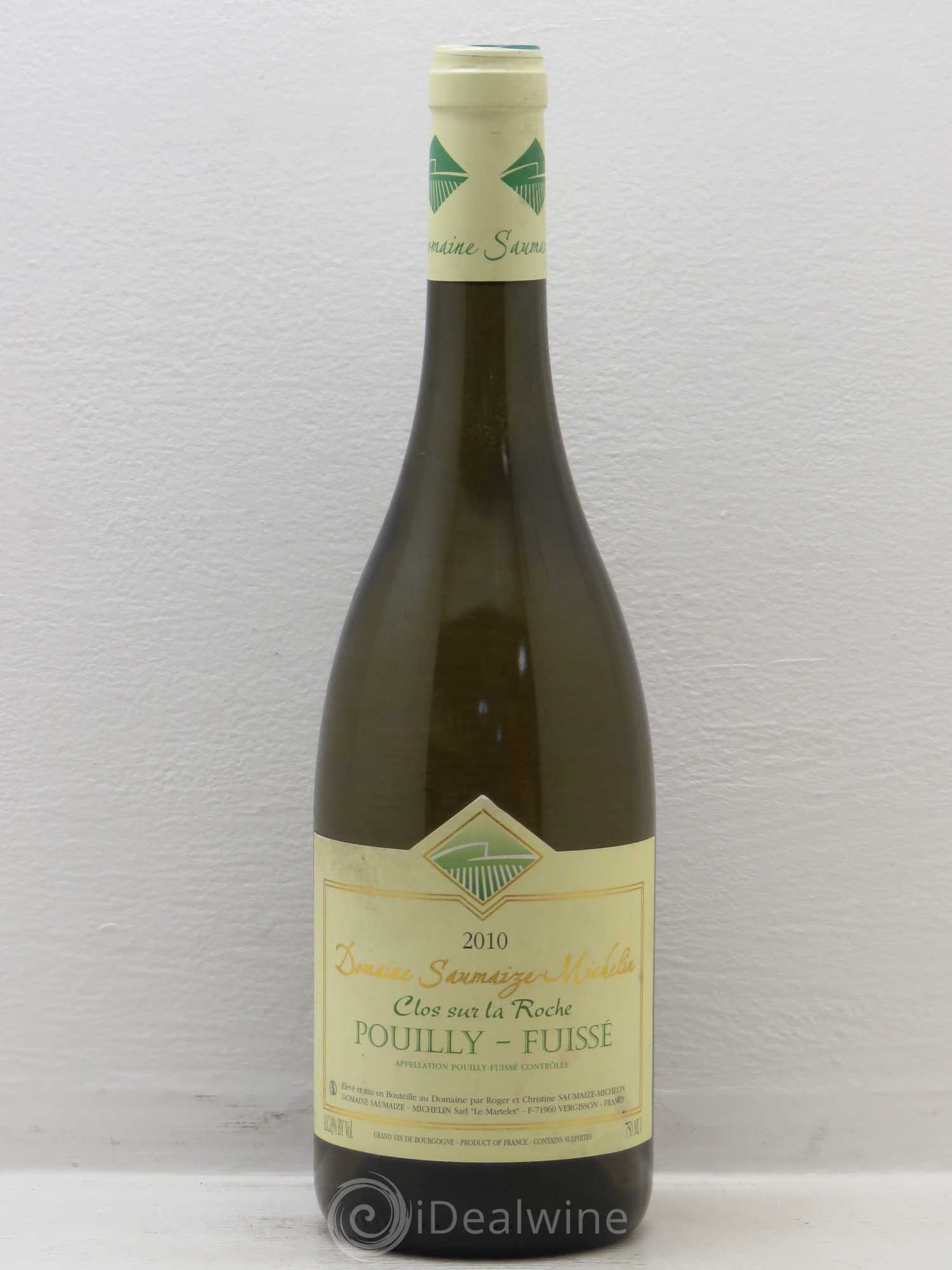 Pouilly-Fuissé Clos Sur La Roche Roger Saumaize Michelin 2010 - Posten von 1 Flasche - 0