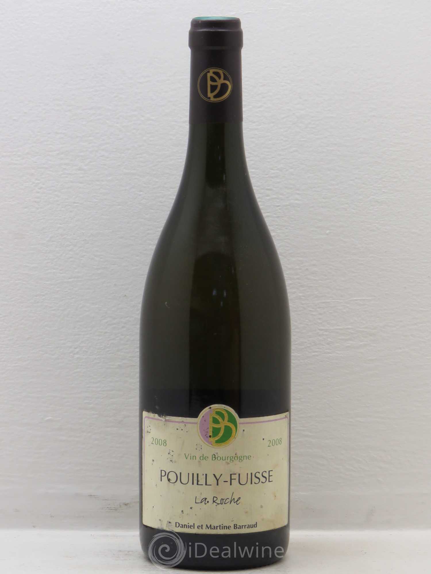 Pouilly-Fuissé La Roche Daniel Barraud 2008 - Lot de 1 bouteille - 0