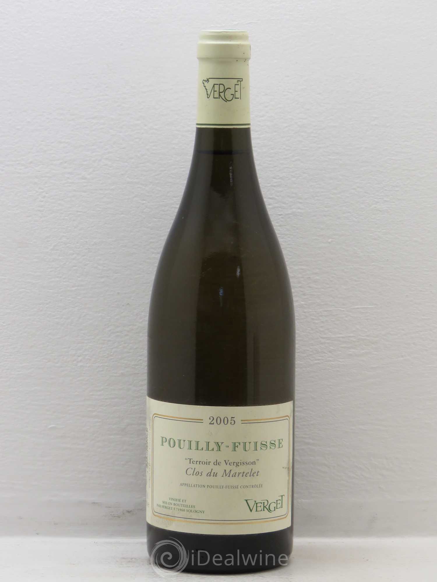 Pouilly-Fuissé Terroir De Vergisson Clos Du Martelet Dom Verget 2005 - Posten von 1 Flasche - 0