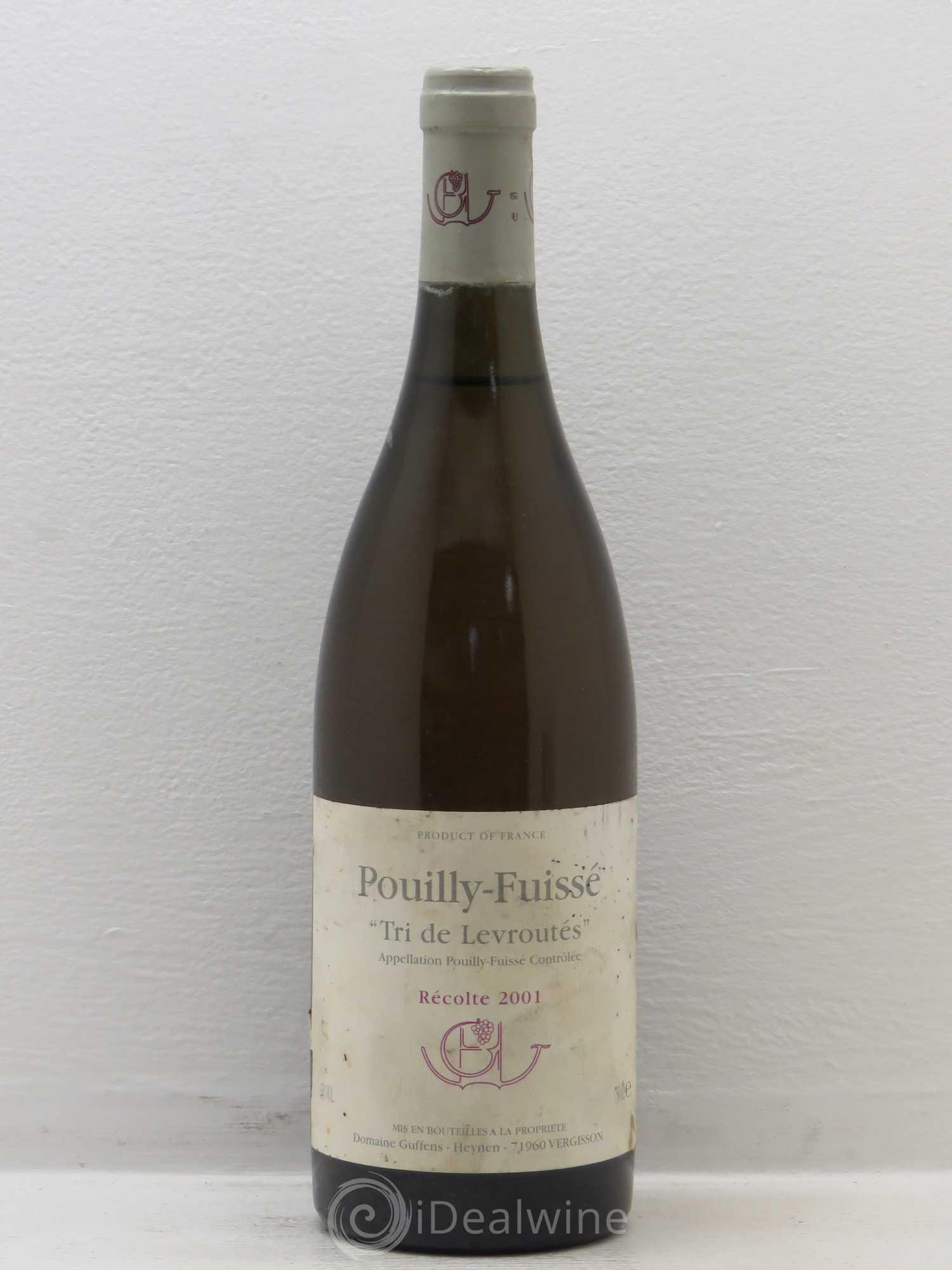Pouilly-Fuissé Tri De Levroutes Guffens 2001 - Posten von 1 Flasche - 0