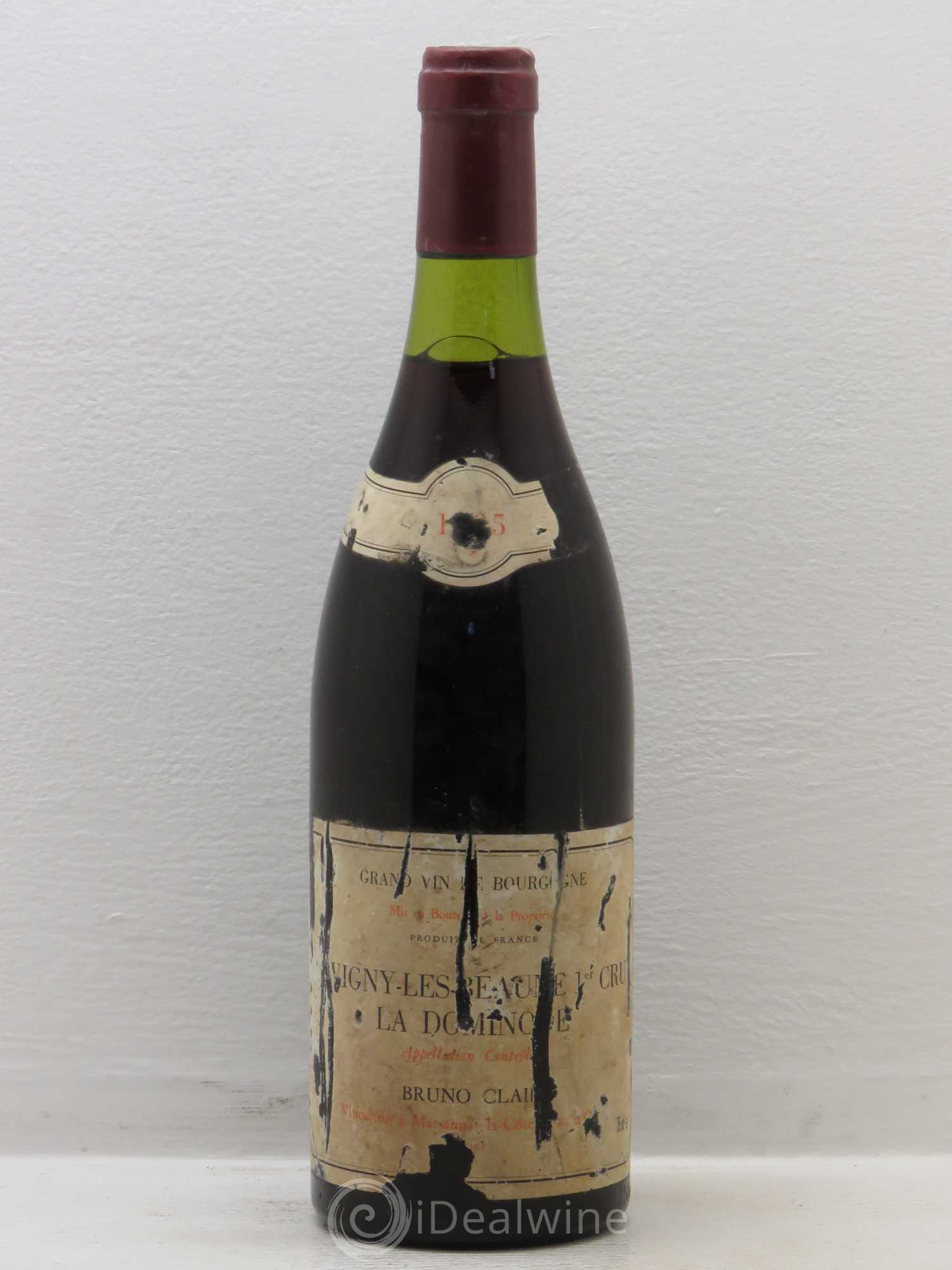 Savigny-lès-Beaune 1er Cru La Dominode Bruno Clair (Domaine) 1985 - Lot de 1 bouteille - 0