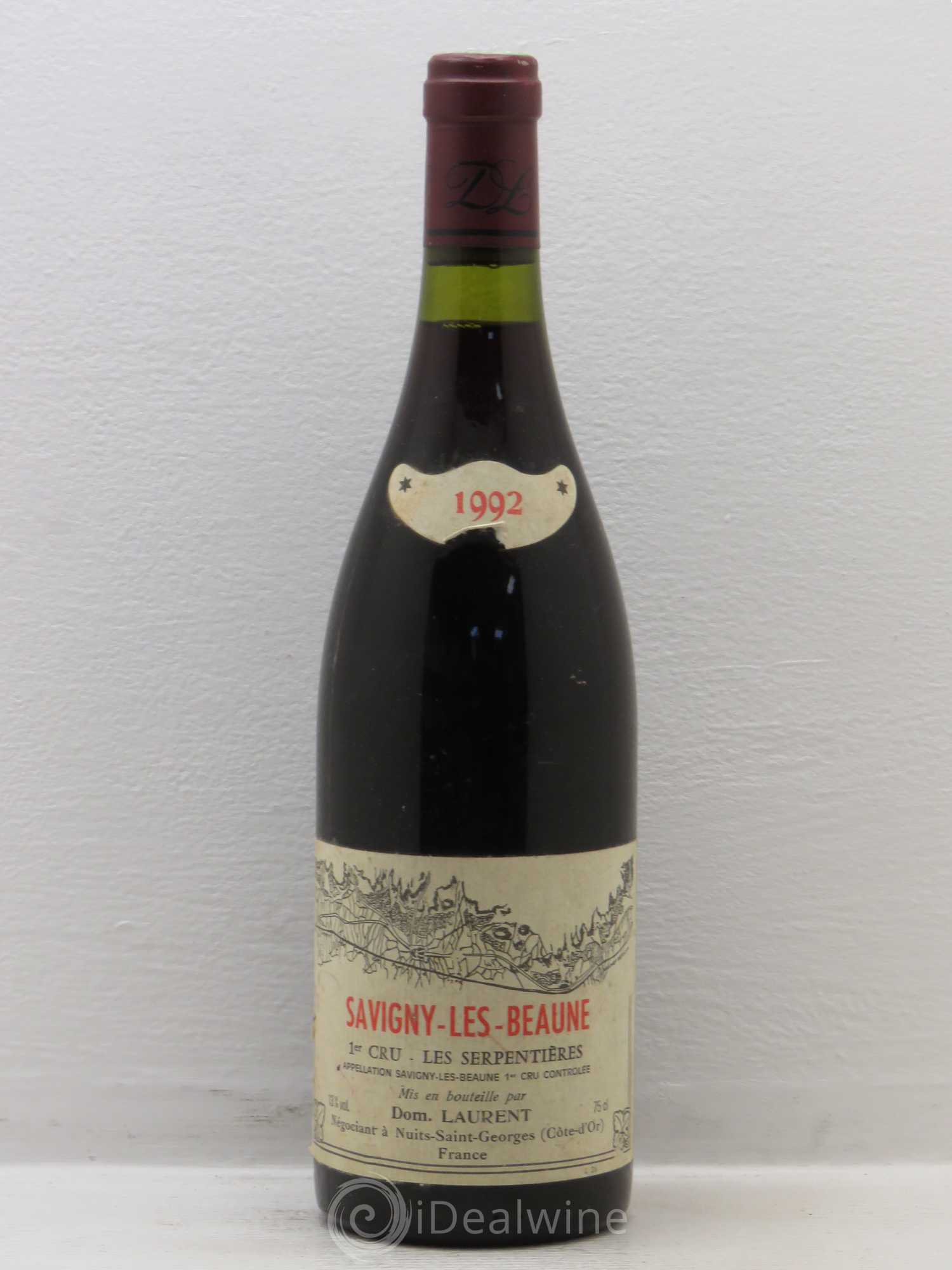 Savigny-lès-Beaune 1er Cru Les Serpentieres Dominique Laurent 1992 - Posten von 1 Flasche - 0