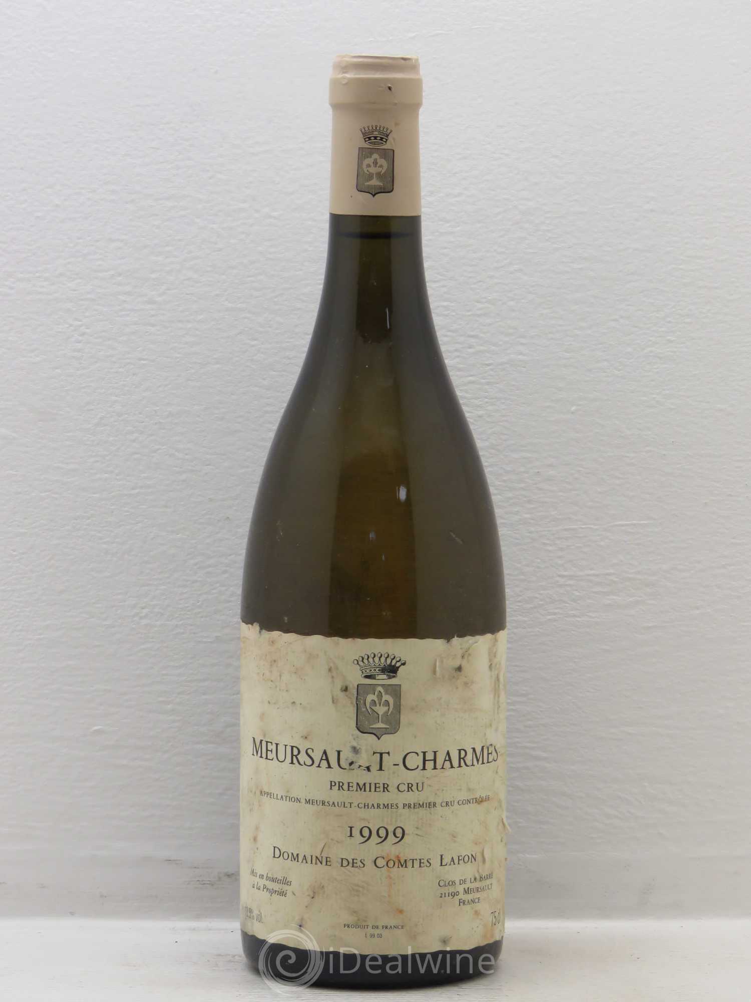 Meursault 1er Cru Charmes Dominique Lafon 1999 - Posten von 1 Flasche - 0