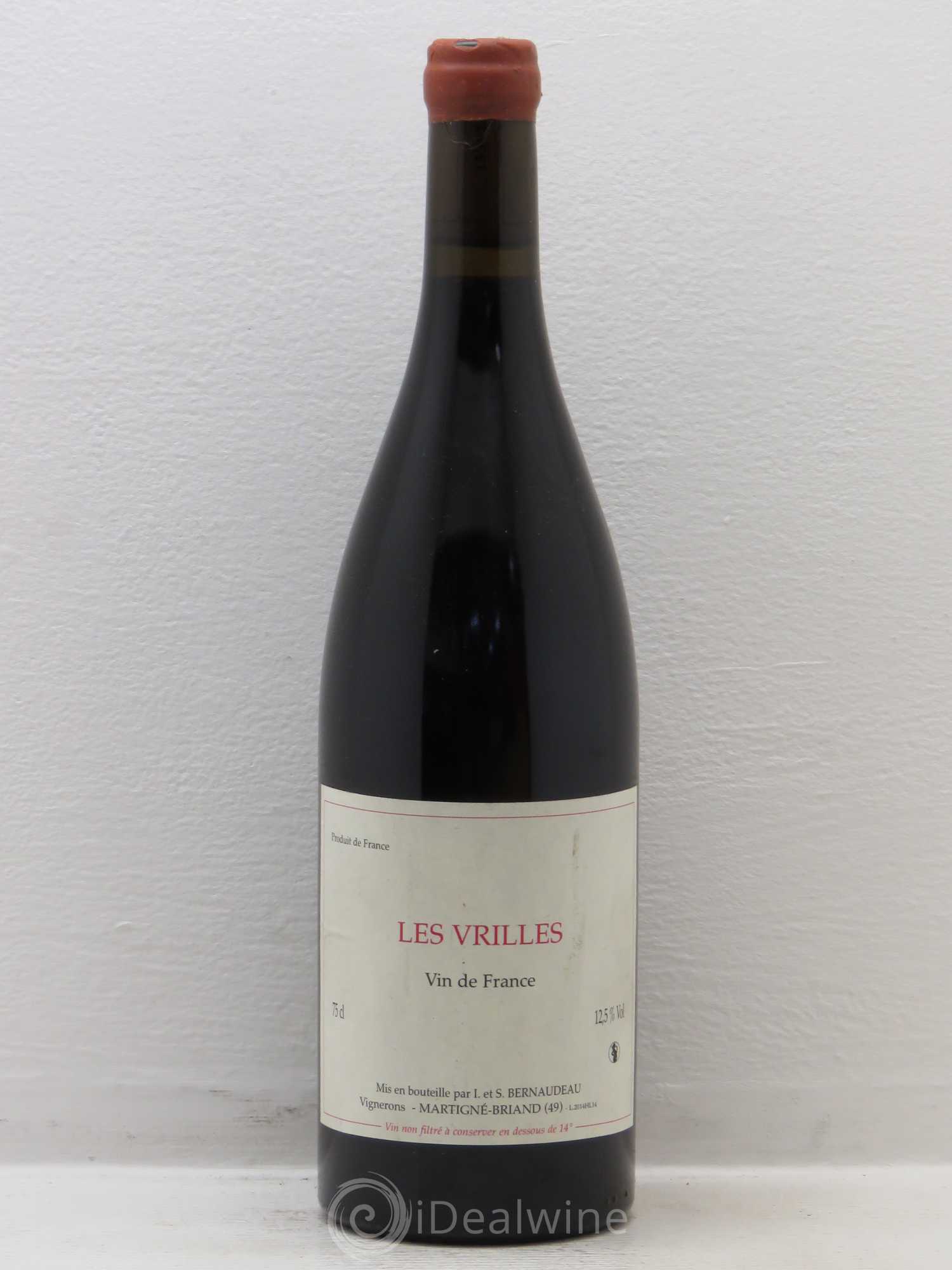 Vin de France Les Vrilles cabernet Sauvignon Stéphane Bernaudeau 2014 - Posten von 1 Flasche - 0