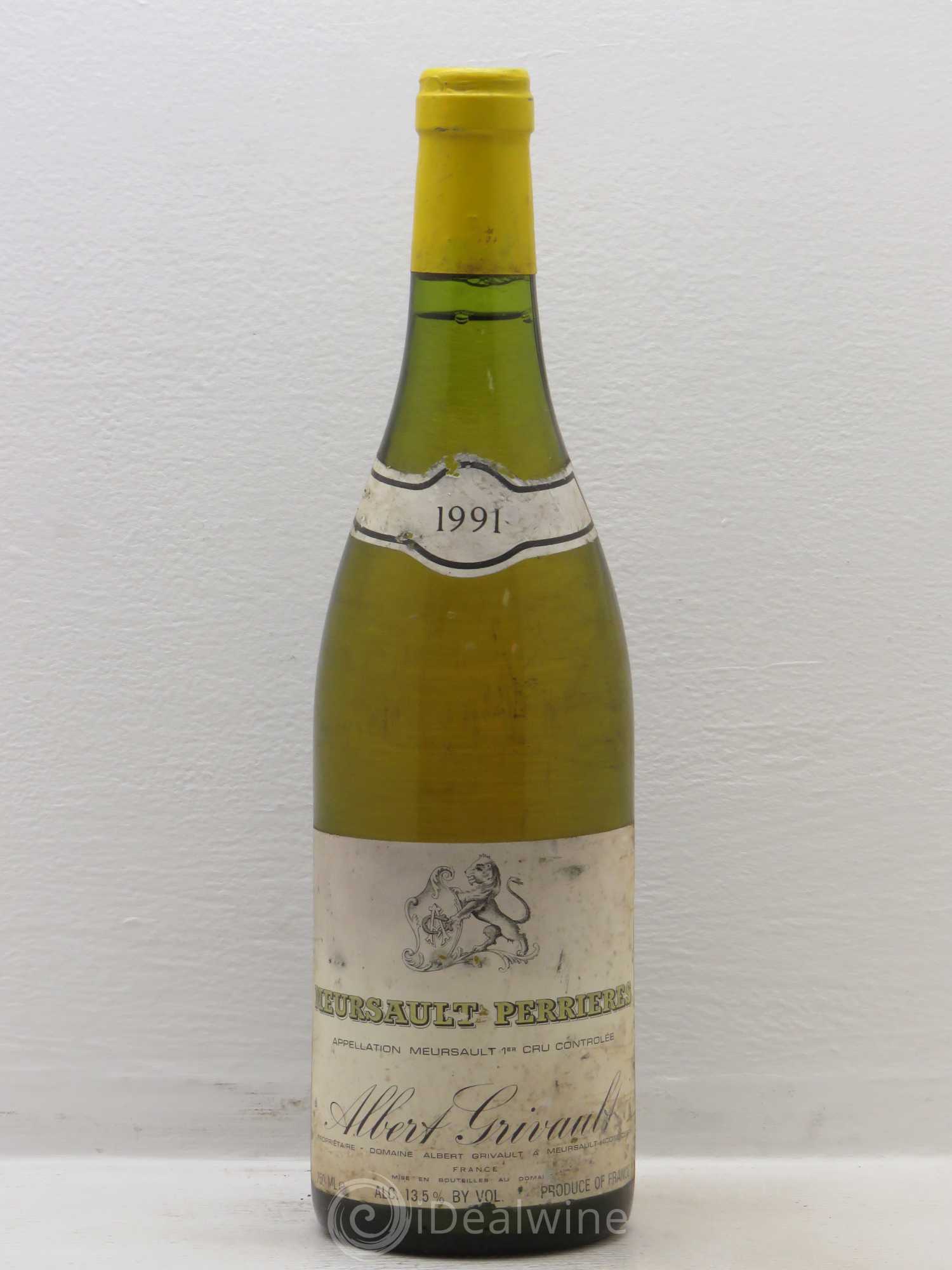 Meursault 1er Cru Les Perrières Domaine Grivaut 1991 - Posten von 1 Flasche - 0
