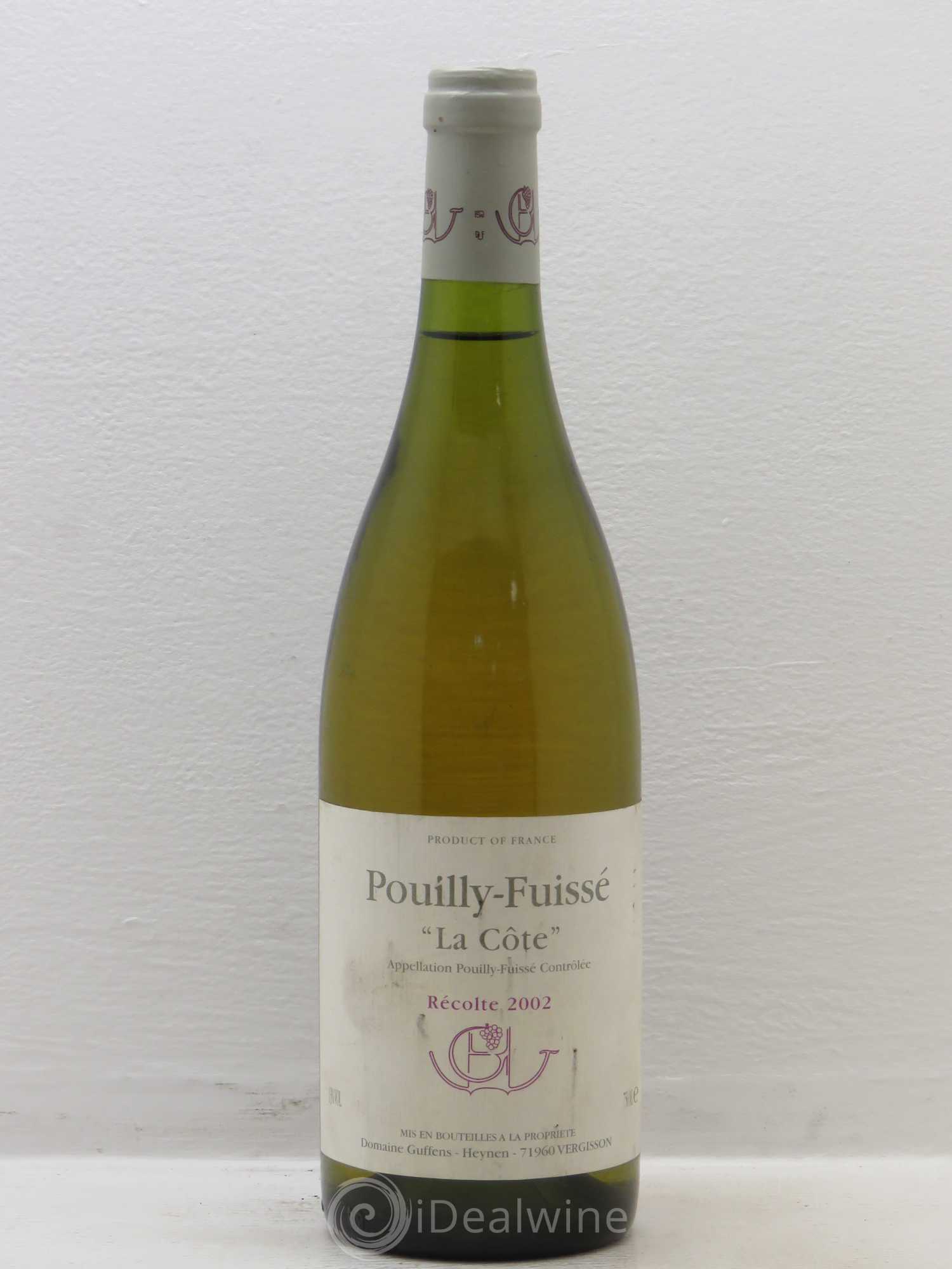 Pouilly-Fuissé La Côte Jean Marie Guffens 2002 - Posten von 1 Flasche - 0