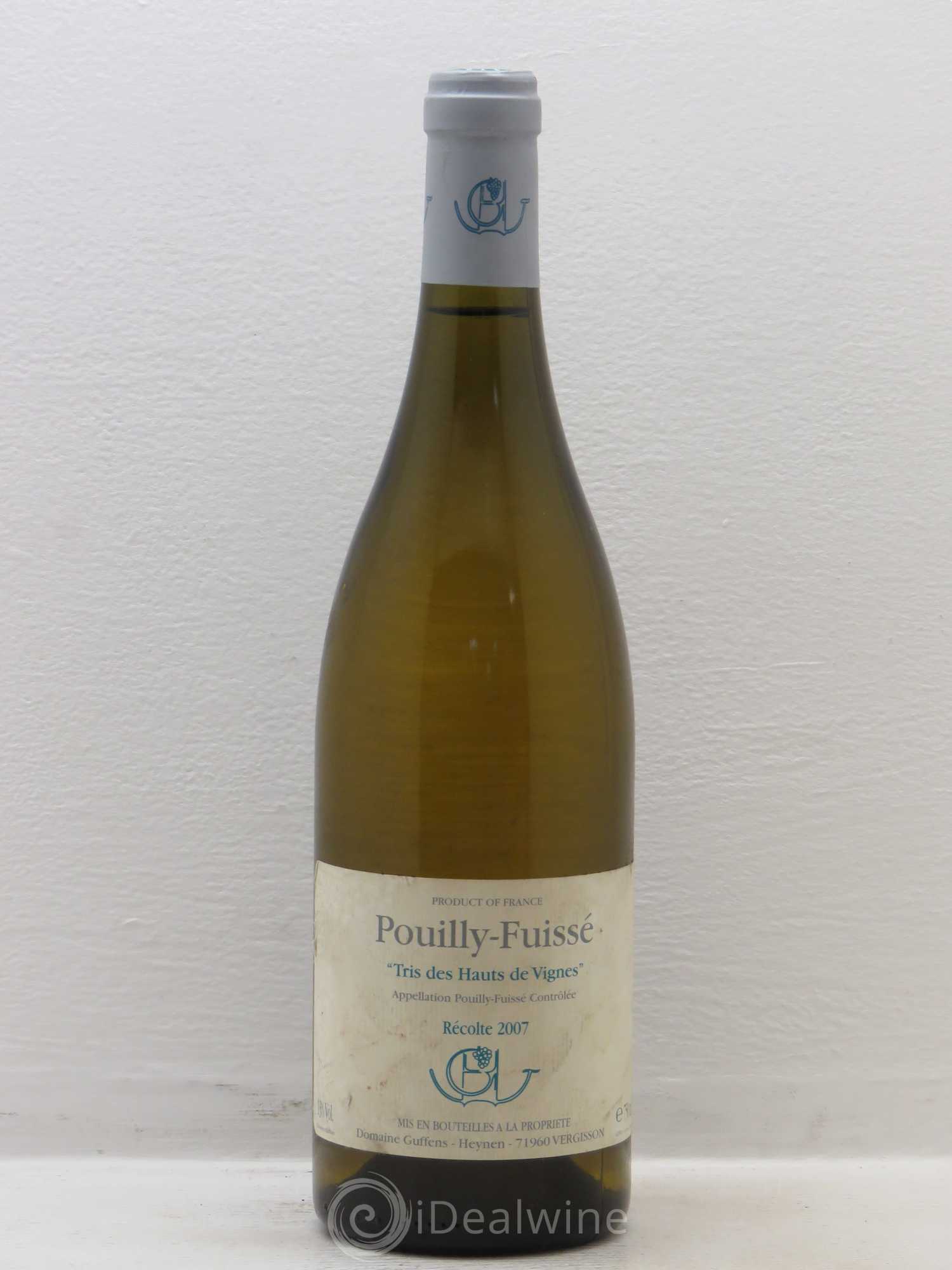 Pouilly-Fuissé Tri Des Hauts De Vignes Jean Marie Guffens 2007 - Posten von 1 Flasche - 0