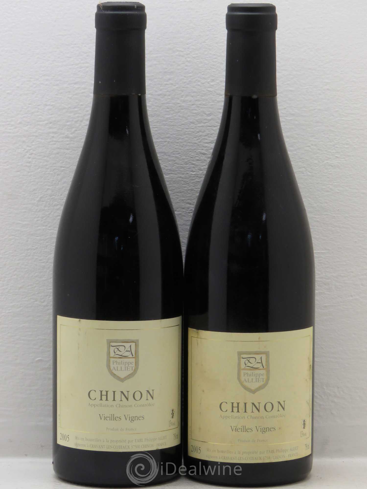 Chinon Vieilles Vignes Philippe Alliet 2005 - Lot de 2 bouteilles - 0