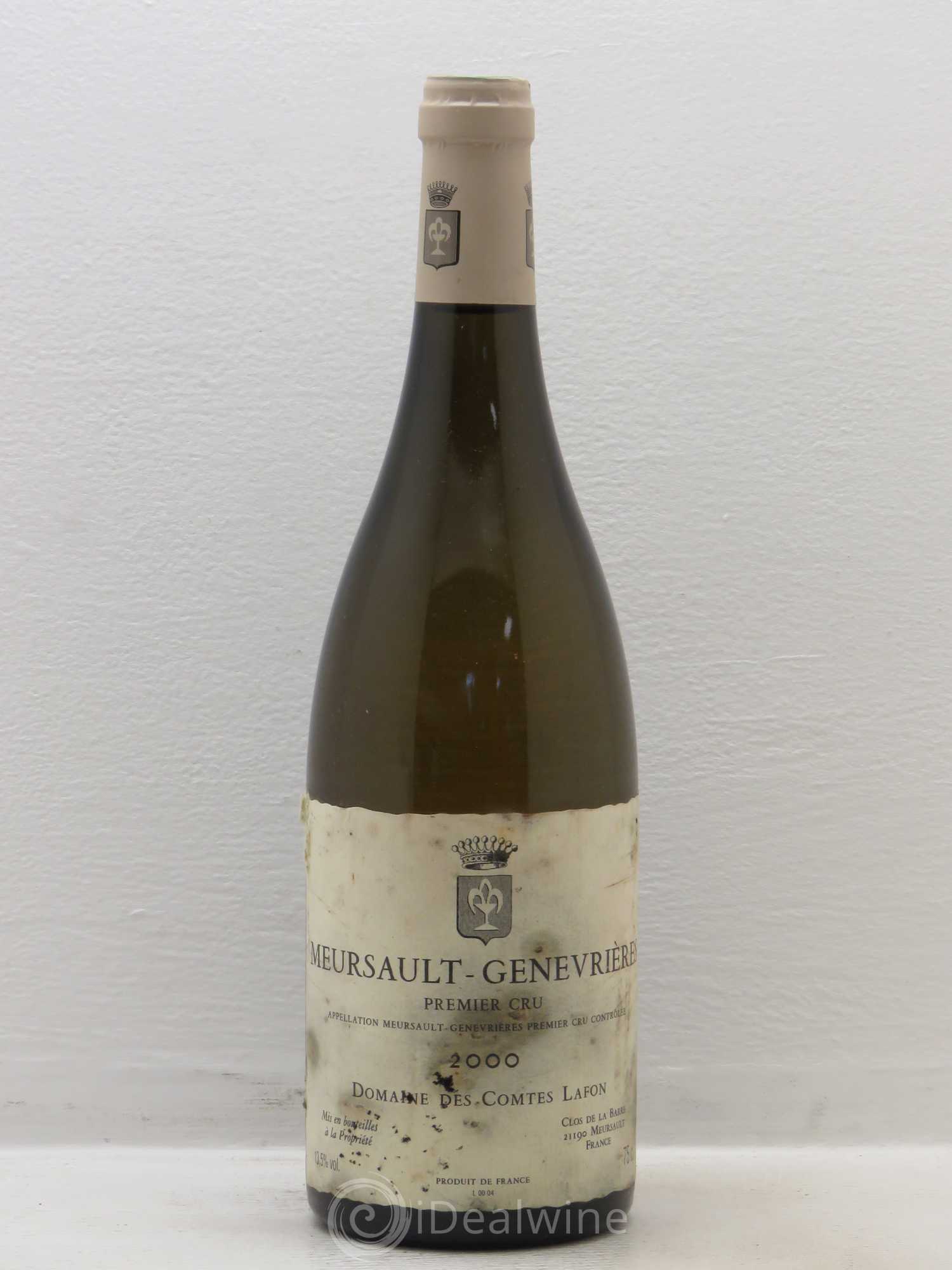 Meursault 1er Cru Genevrières Comtes Lafon (Domaine des) 2000 - Lot de 1 bouteille - 0