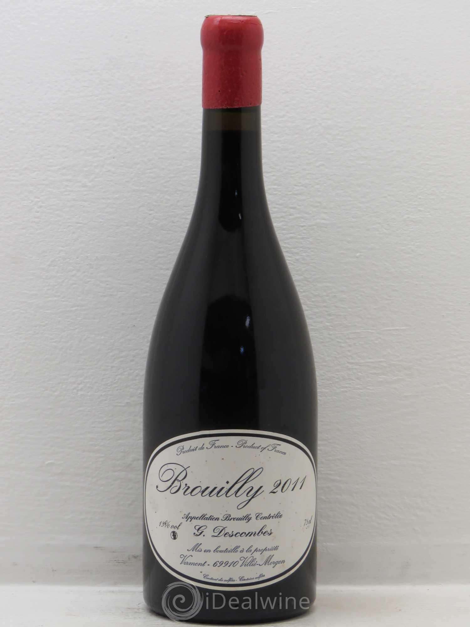 Brouilly Vieilles vignes Georges Descombes (Domaine) 2011 - Lot de 1 bouteille - 0