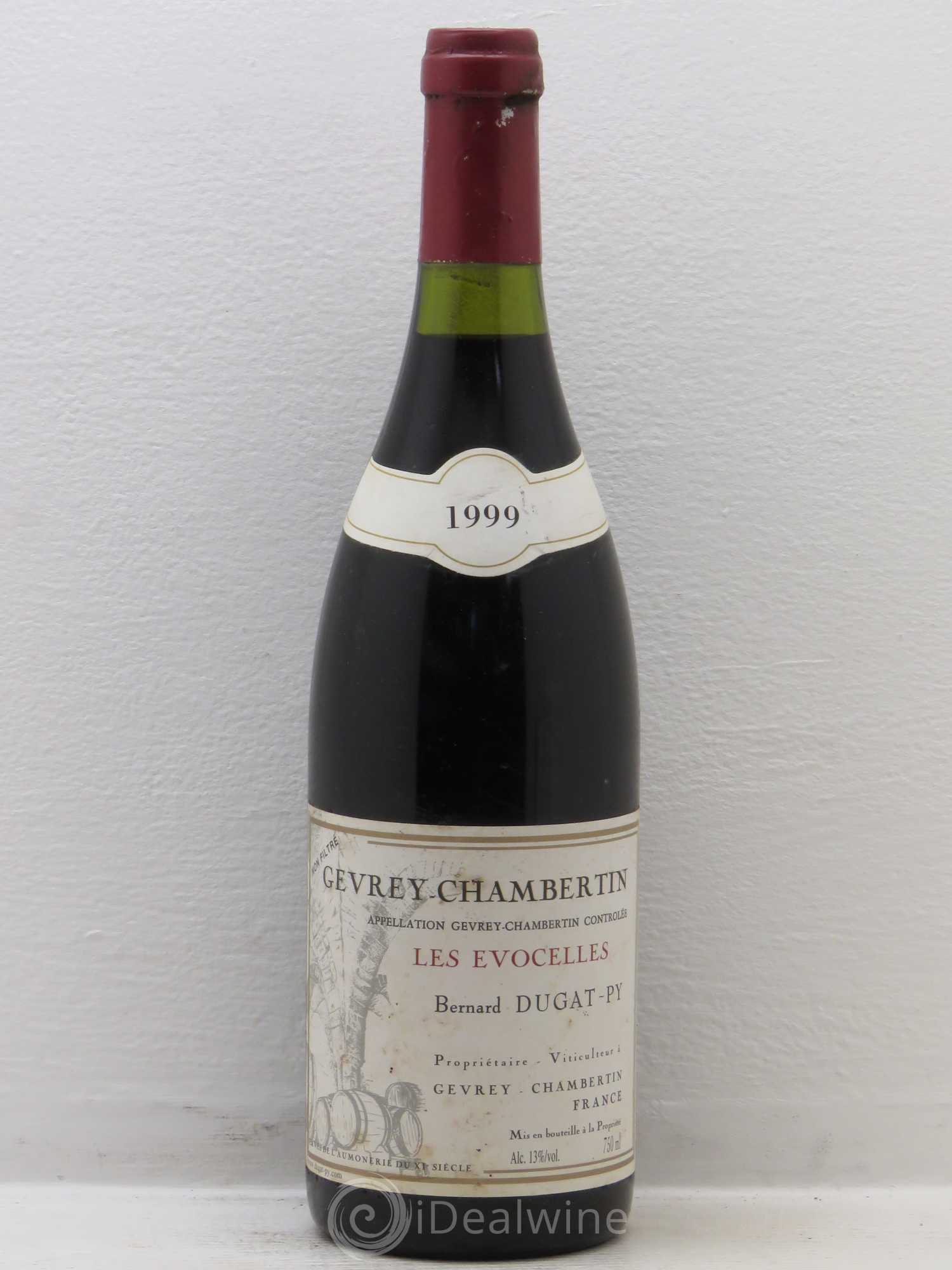 Gevrey-Chambertin Les Evocelles Vieilles Vignes Dugat-Py 1999 - Lot de 1 bouteille - 0