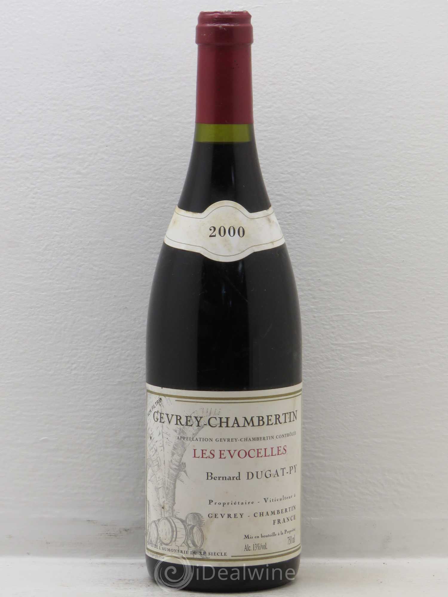 Gevrey-Chambertin Les Evocelles Vieilles Vignes Dugat-Py 2000 - Lot de 1 bouteille - 0