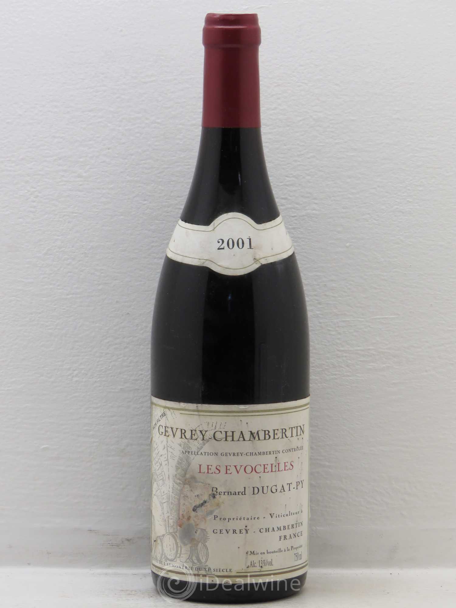 Gevrey-Chambertin Les Evocelles Vieilles Vignes Dugat-Py 2001 - Lot de 1 bouteille - 0