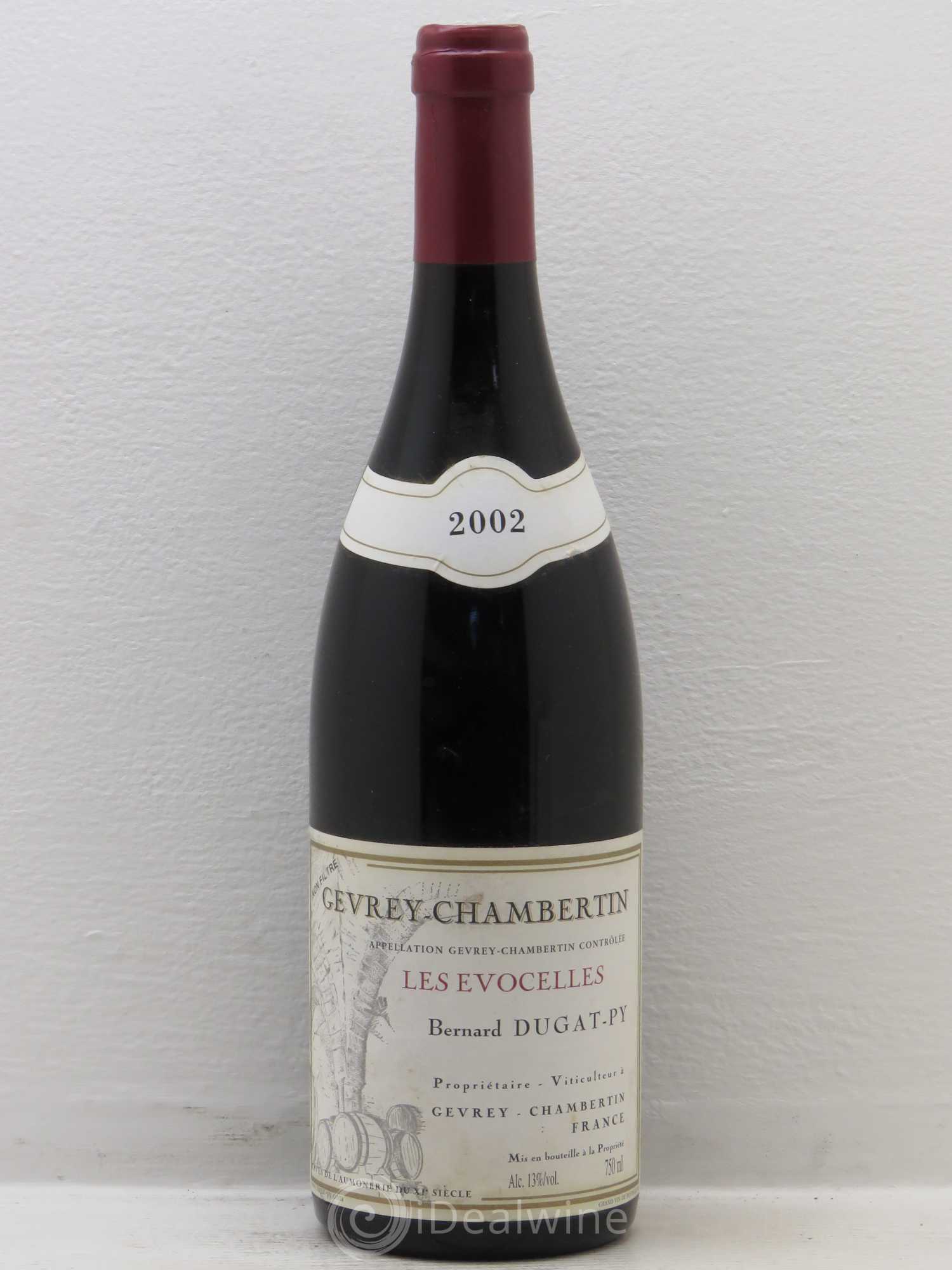Gevrey-Chambertin Les Evocelles Vieilles Vignes Dugat-Py 2002 - Lot de 1 bouteille - 0