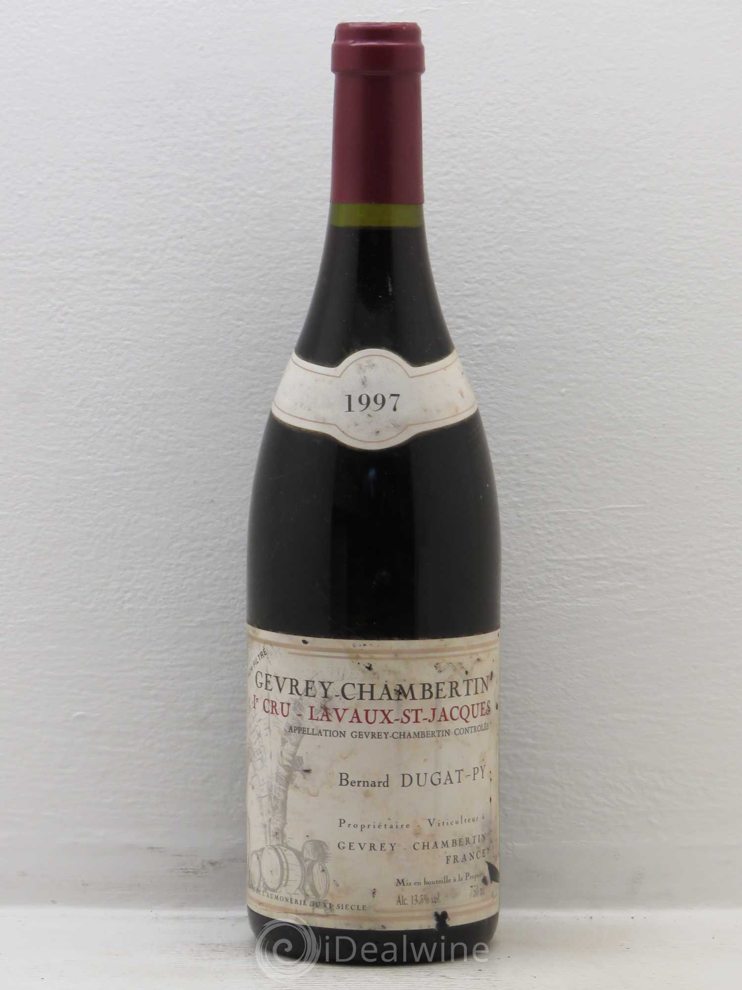 Gevrey-Chambertin 1er Cru Lavaux Saint Jacques Dugat-Py 1997 - Lot de 1 bouteille - 0