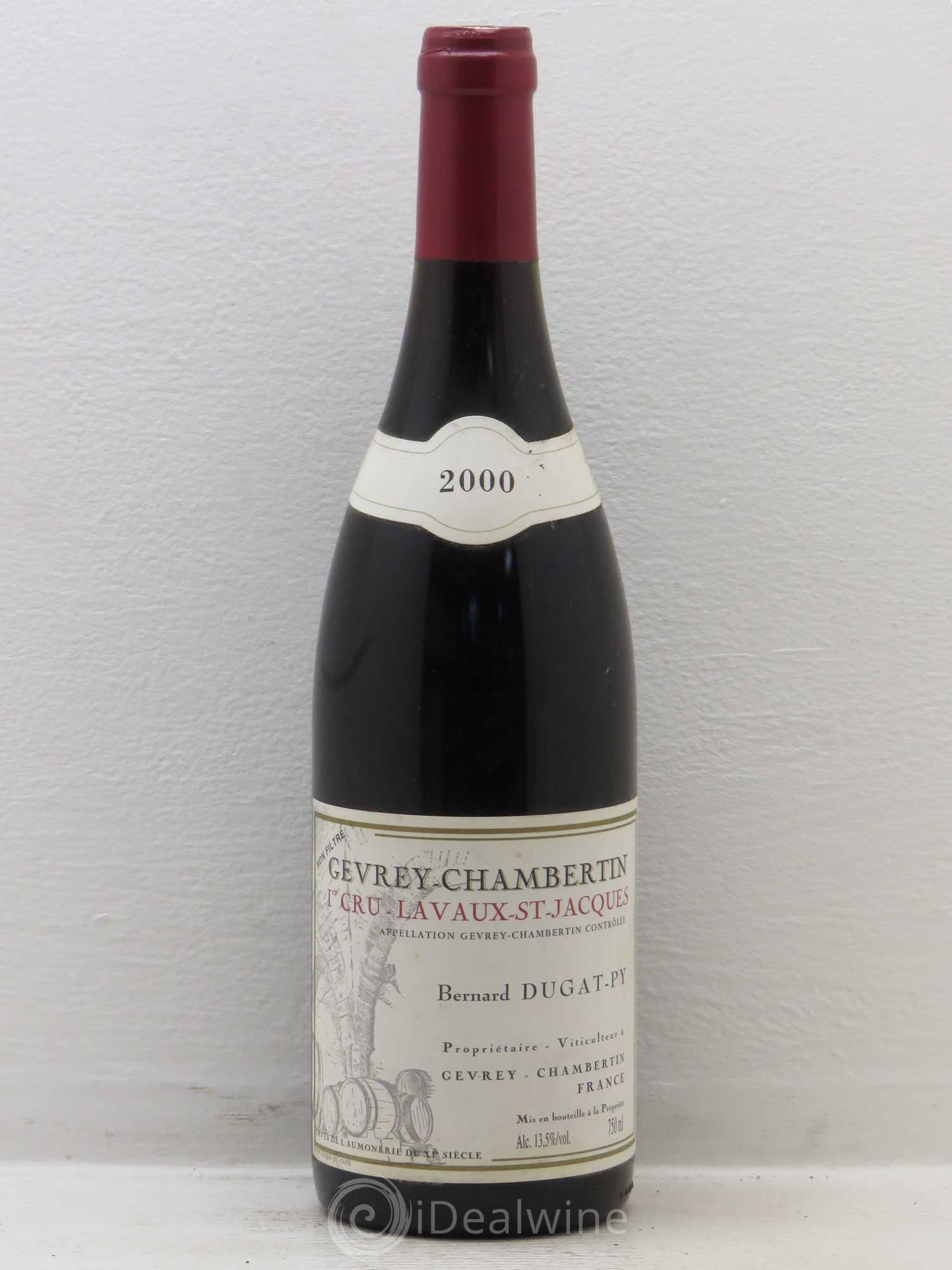 Gevrey-Chambertin 1er Cru Lavaux Saint Jacques Dugat-Py 2000 - Lot de 1 bouteille - 0