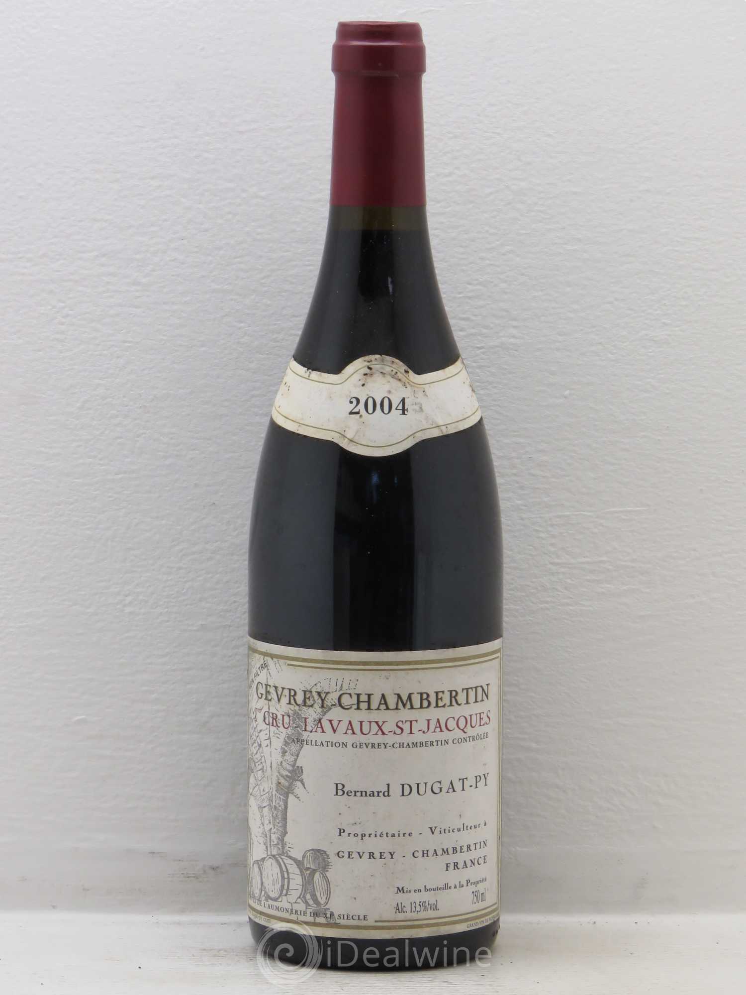 Gevrey-Chambertin 1er Cru Lavaux Saint Jacques Dugat-Py 2004 - Lot de 1 bouteille - 0