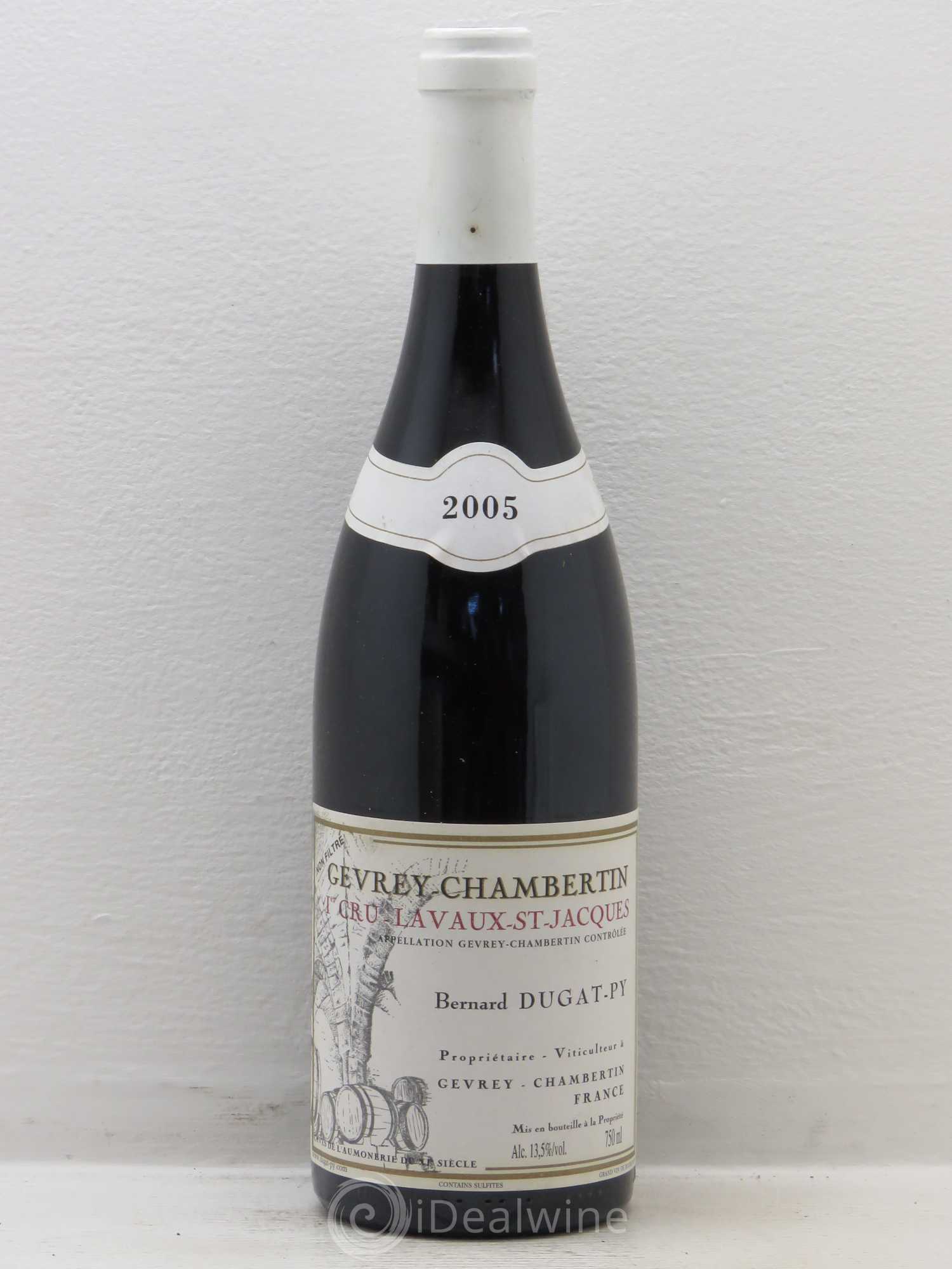 Gevrey-Chambertin 1er Cru Lavaux Saint Jacques Dugat-Py 2005 - Lot de 1 bouteille - 0