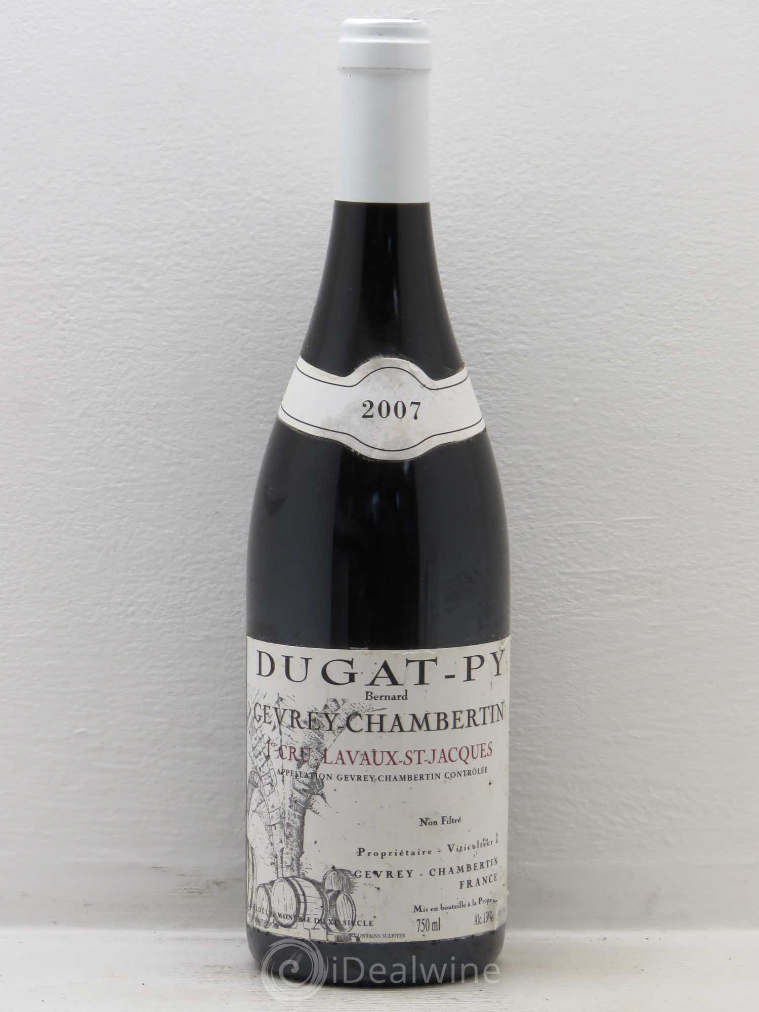 Gevrey-Chambertin 1er Cru Lavaux Saint Jacques Dugat-Py 2007 - Lot de 1 bouteille - 0