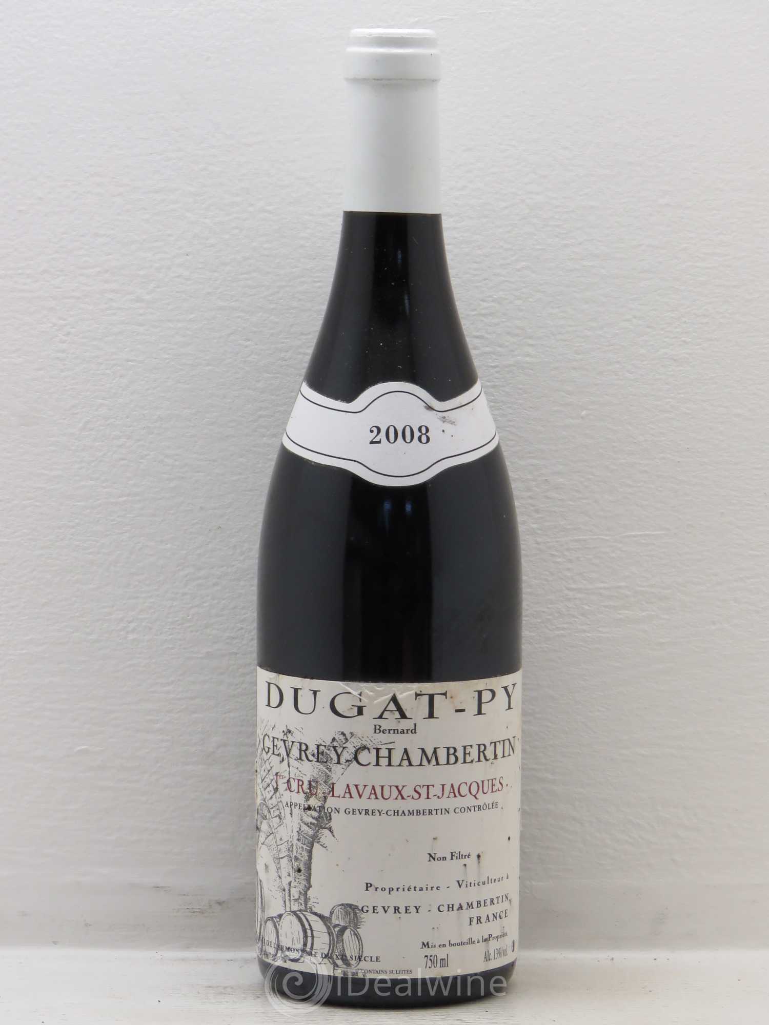 Gevrey-Chambertin 1er Cru Lavaux Saint Jacques Dugat-Py 2008 - Lot de 1 bouteille - 0