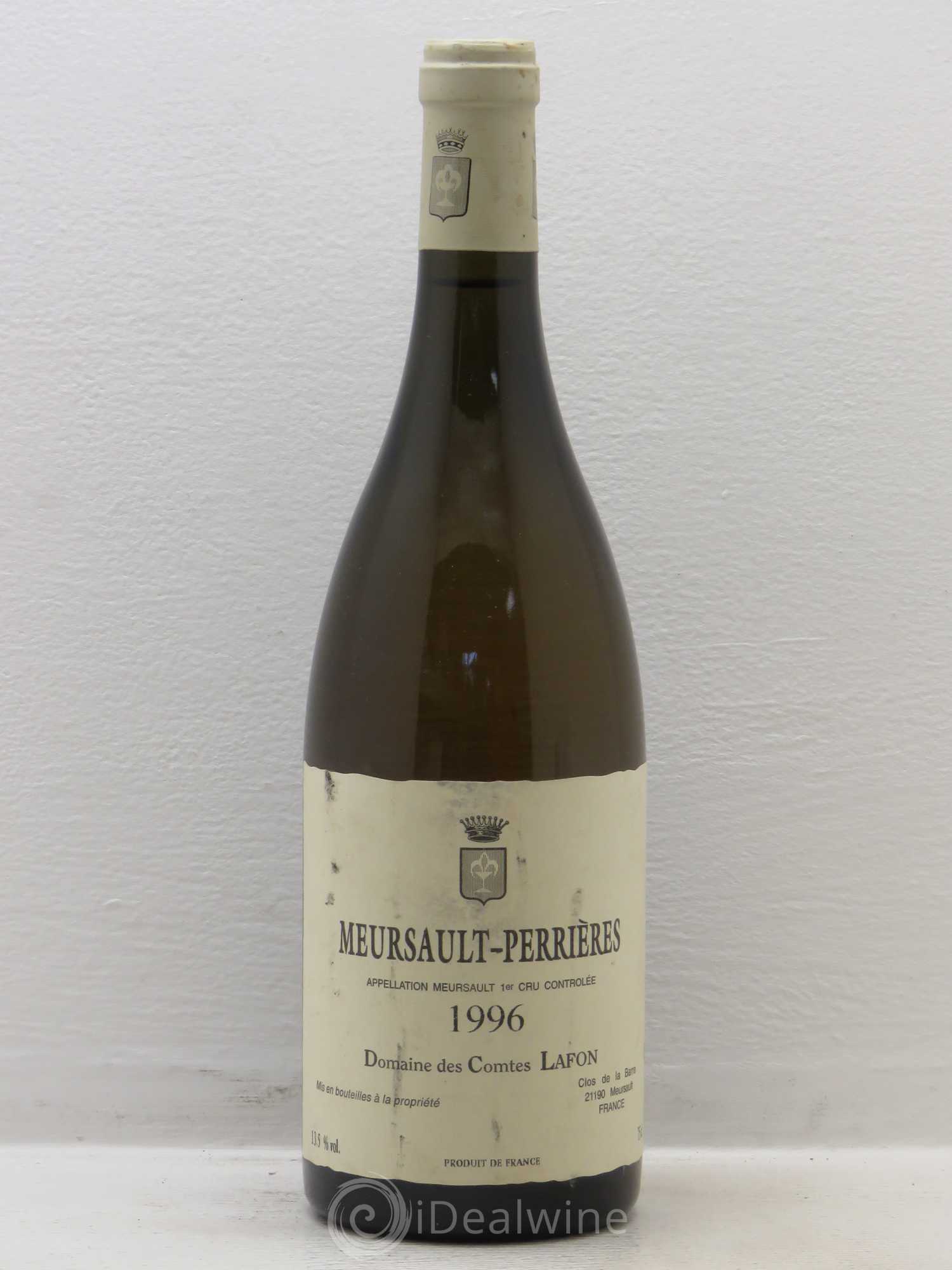 Meursault 1er Cru Perrières Comtes Lafon (Domaine des) 1996 - Lot de 1 bouteille - 0