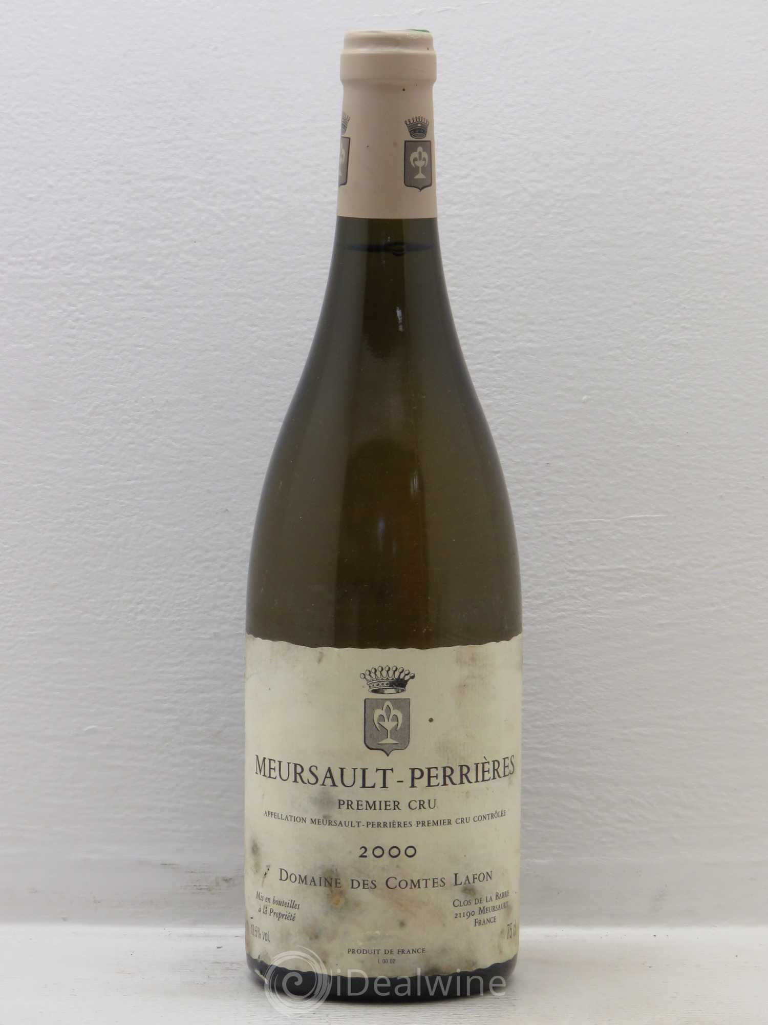 Meursault 1er Cru Perrières Comtes Lafon (Domaine des) 2000 - Lot de 1 bouteille - 0
