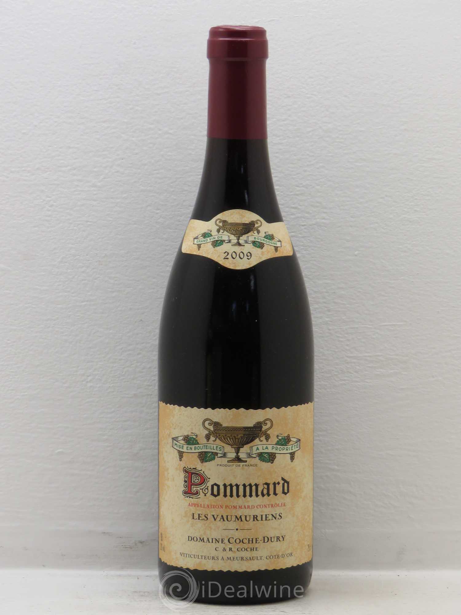 Pommard les Vaumuriens Coche Dury (Domaine) 2009 - Lot de 1 bouteille - 0