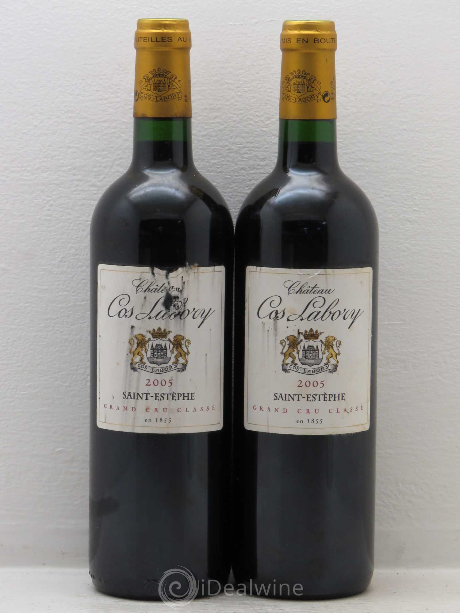 Château Cos Labory 5ème Grand Cru Classé 2005 - Lot de 2 bouteilles - 0