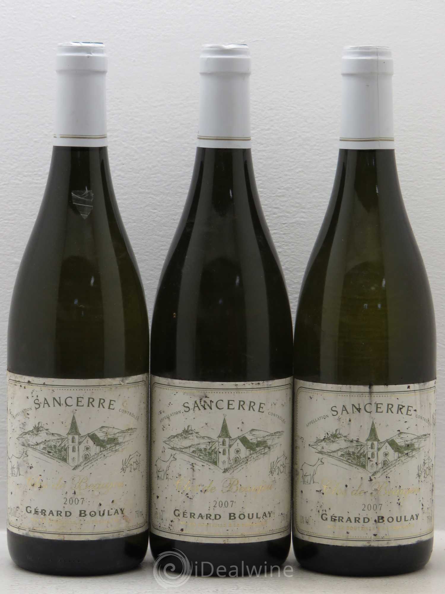 Sancerre Clos de Beaujeu Gérard Boulay 2007 - Lot de 3 bouteilles - 0