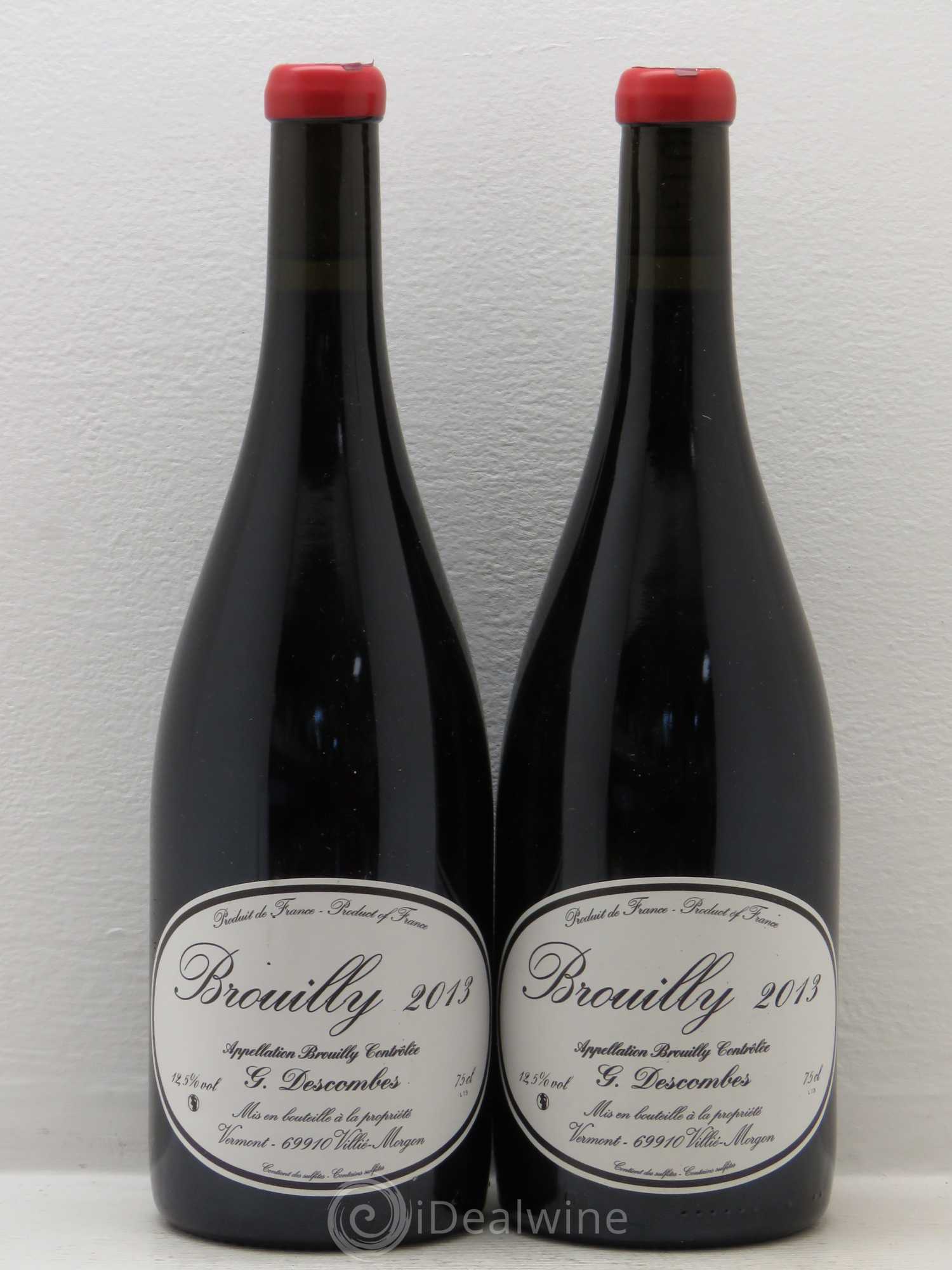 Brouilly Vieilles vignes Georges Descombes (Domaine) 2013 - Lot de 2 bouteilles - 0